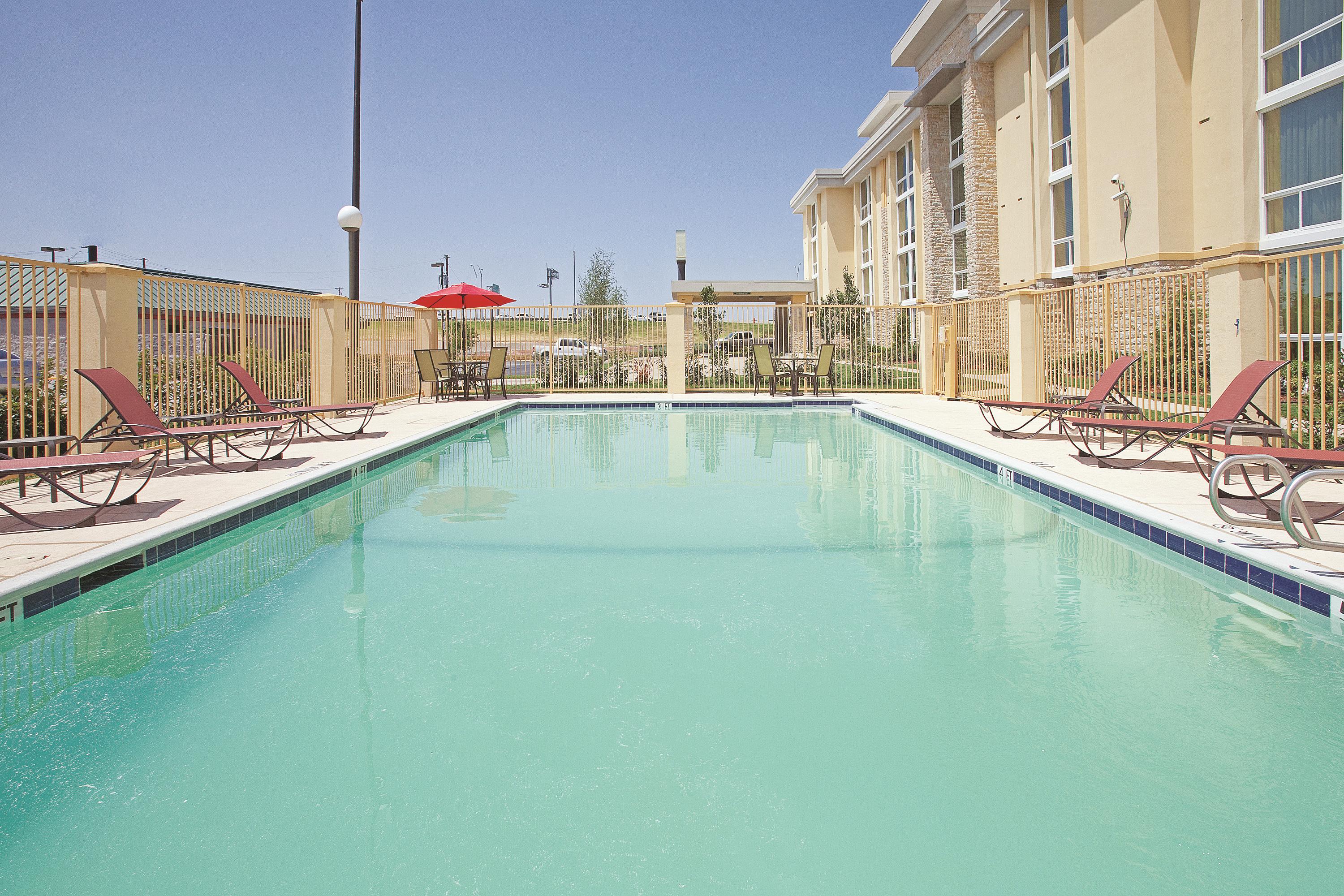 Pool at the La Quinta Inn & Suites by Wyndham Dallas I-35 Walnut Hill Ln in Dallas, Texas