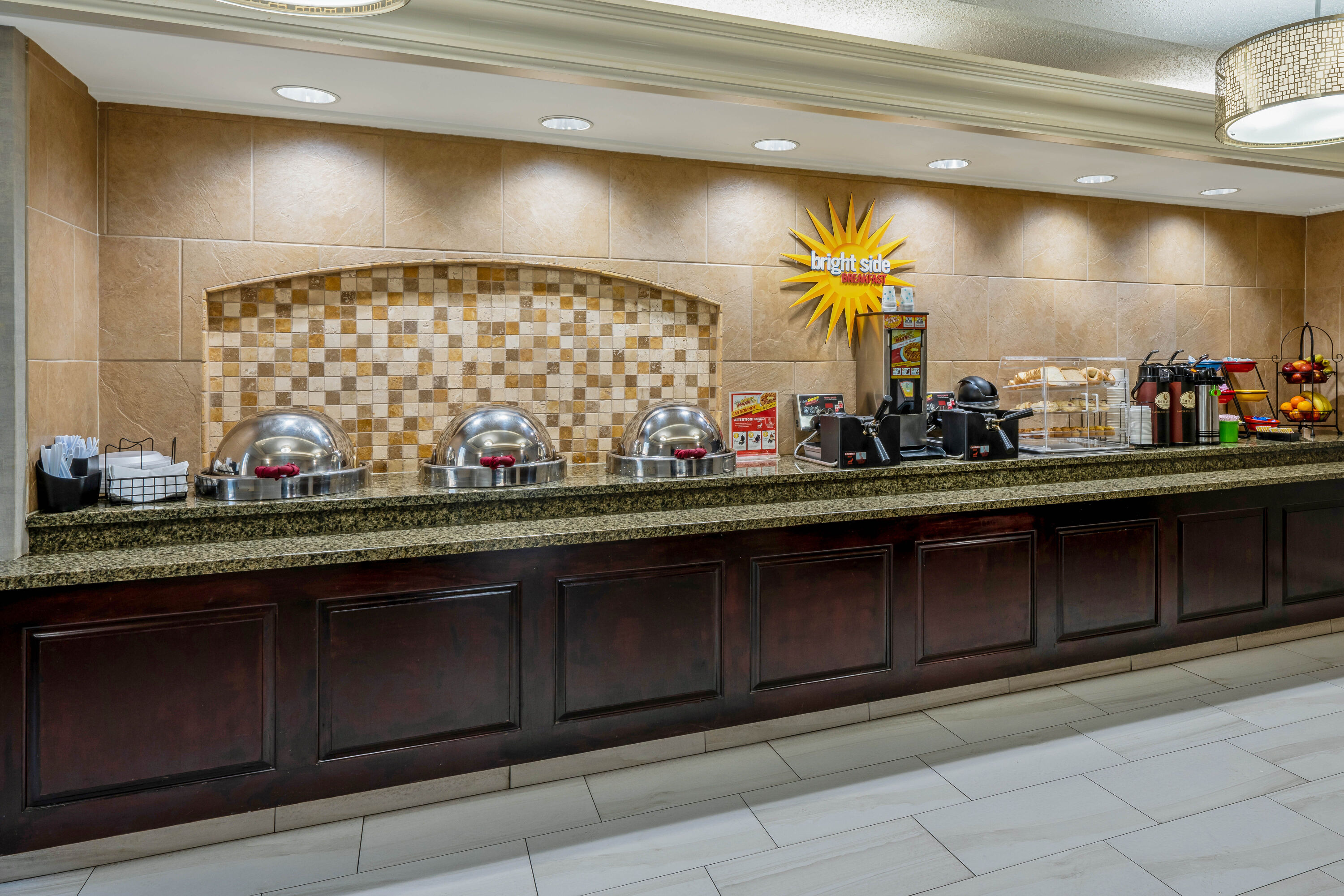 Free breakfast at La Quinta Inn & Suites by Wyndham Dallas I-35 Walnut Hill Ln in Dallas, Texas