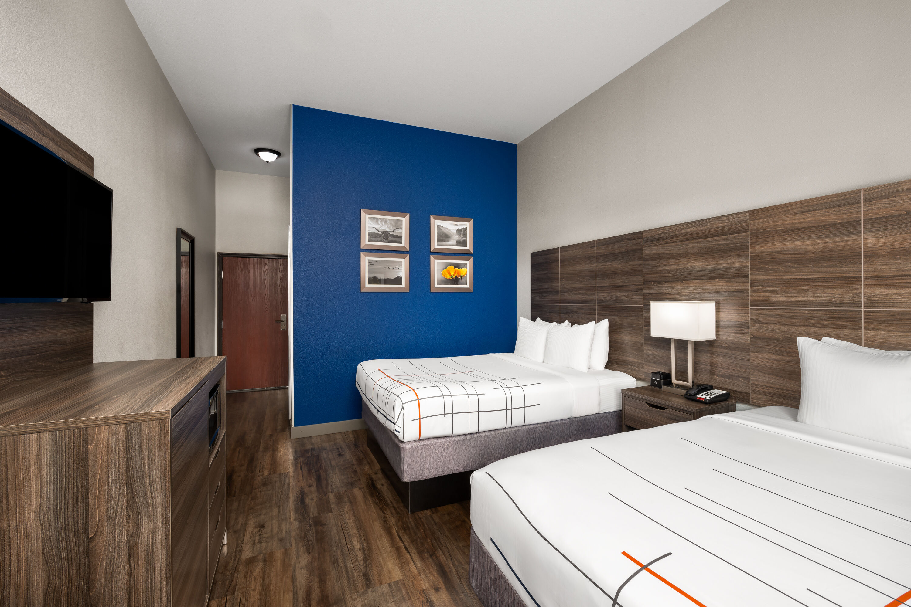 Guest room at the La Quinta Inn & Suites by Wyndham Denton - University Drive in Denton, Texas