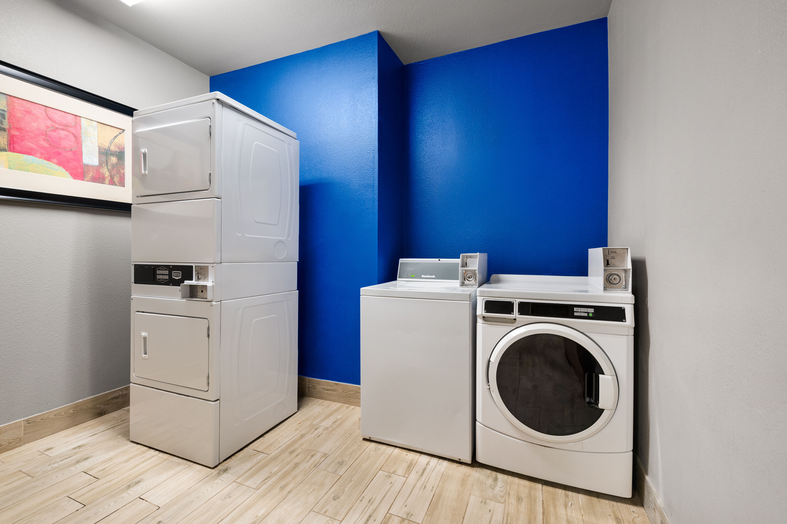 Laundry facilities at La Quinta Inn & Suites by Wyndham Denton - University Drive in Denton, Texas