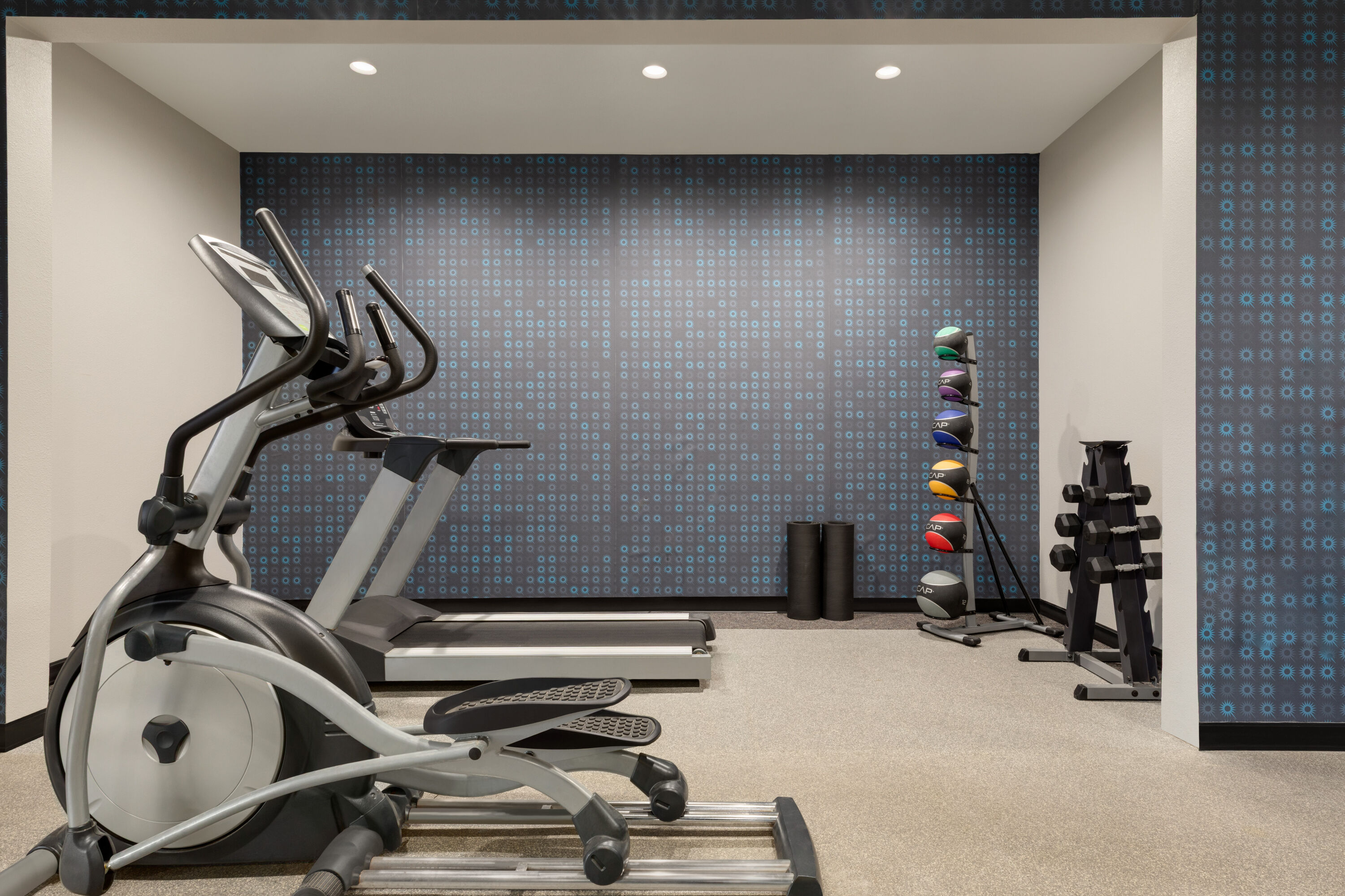 Fitness room at La Quinta Inn & Suites by Wyndham Dumas in Dumas, Texas