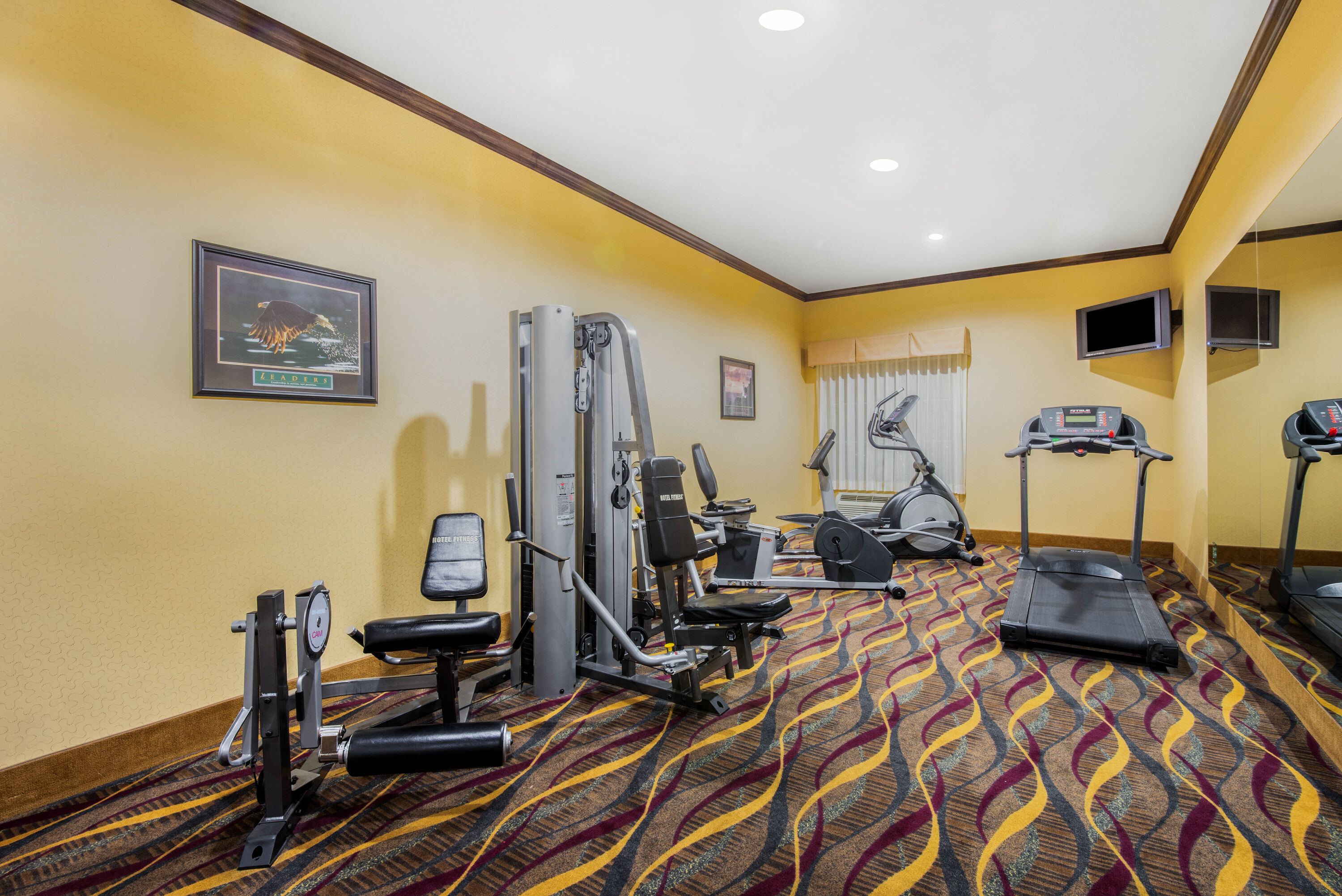 Fitness room at La Quinta Inn & Suites by Wyndham Eastland in Eastland, Texas