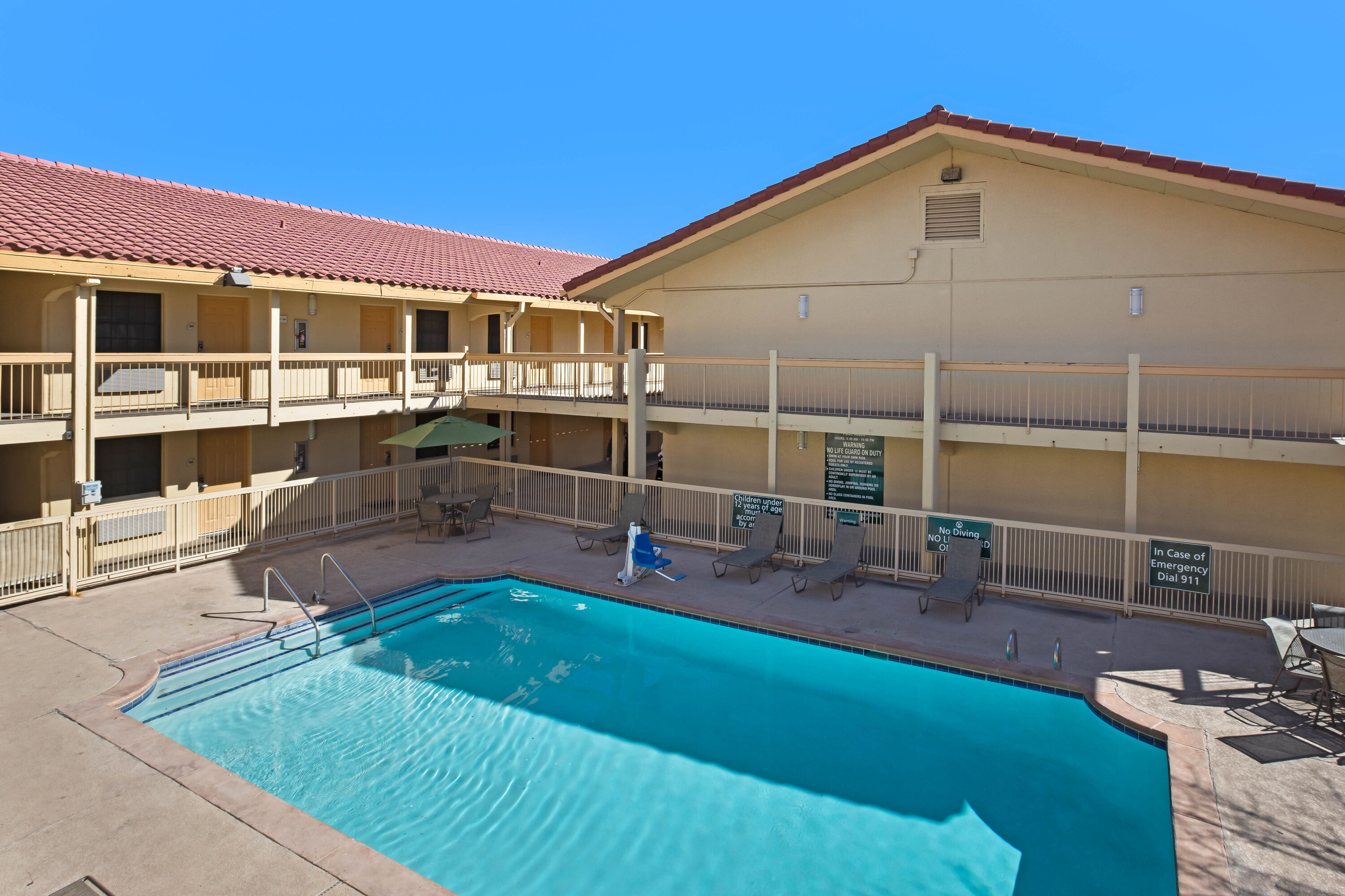 Pool at the La Quinta Inn by Wyndham El Paso East Lomaland in El Paso, Texas
