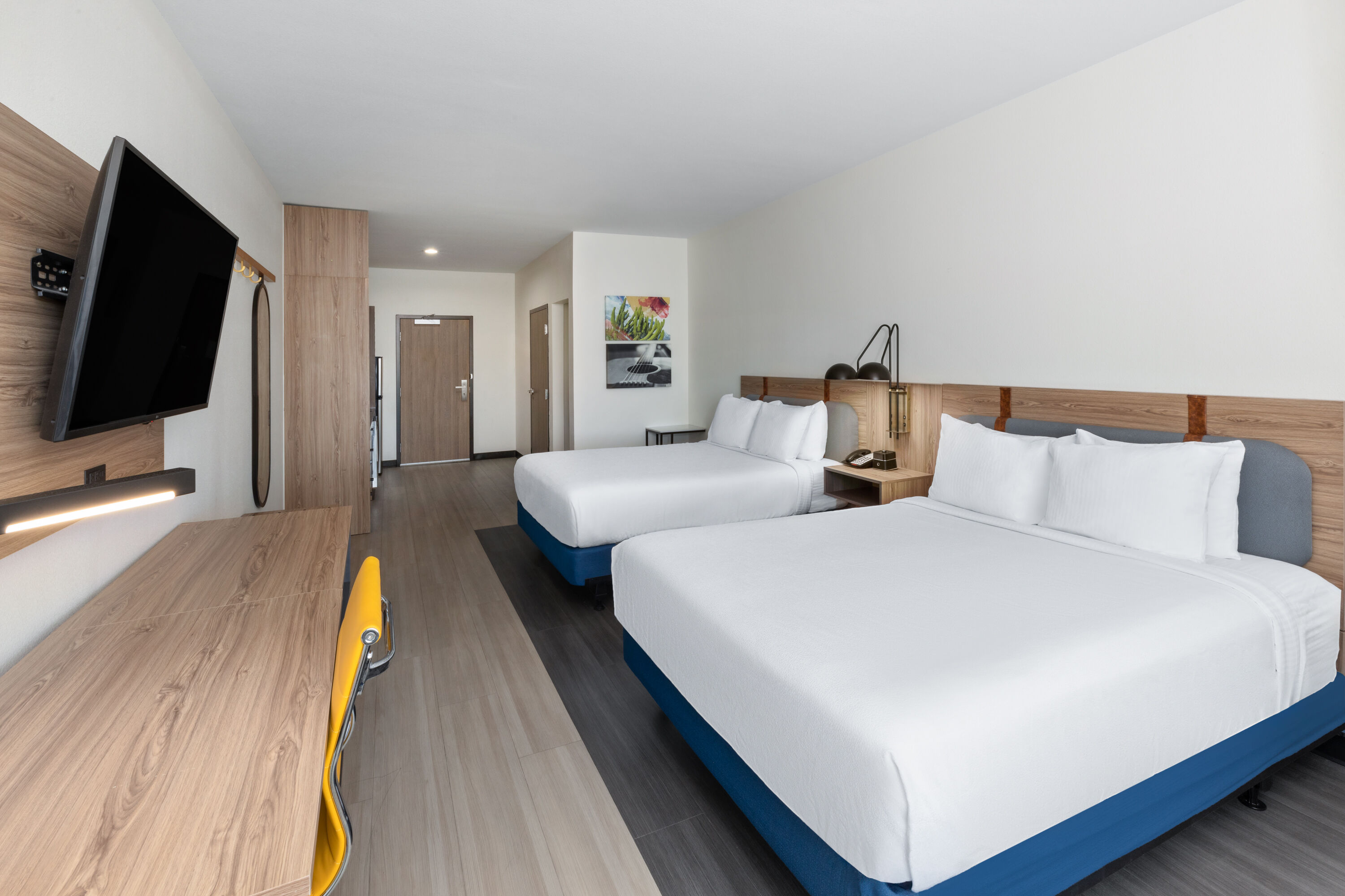 Guest room at the La Quinta Inn & Suites by Wyndham El Paso East Loop-375 in El Paso, Texas