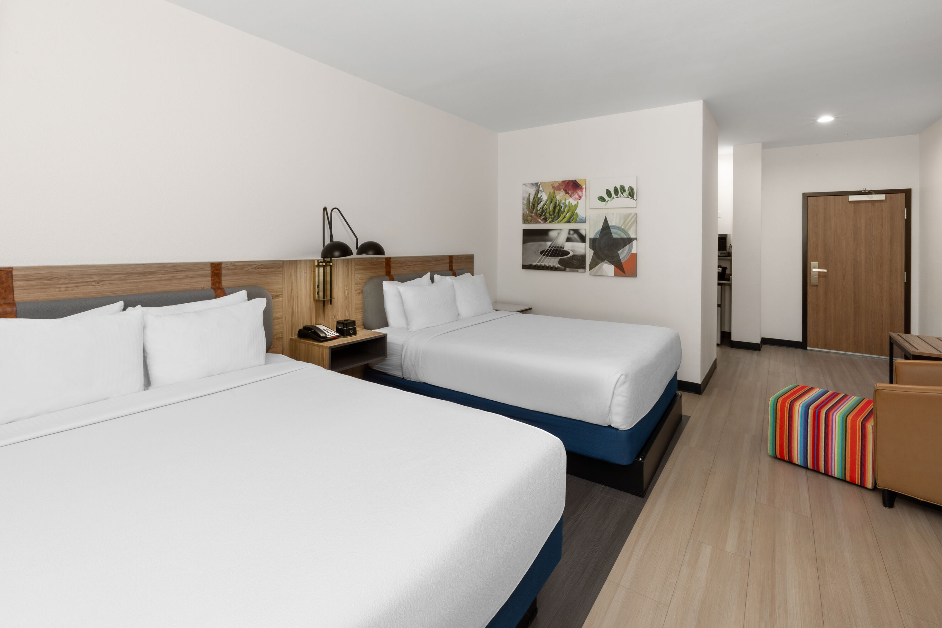 Guest room at the La Quinta Inn & Suites by Wyndham El Paso East Loop-375 in El Paso, Texas