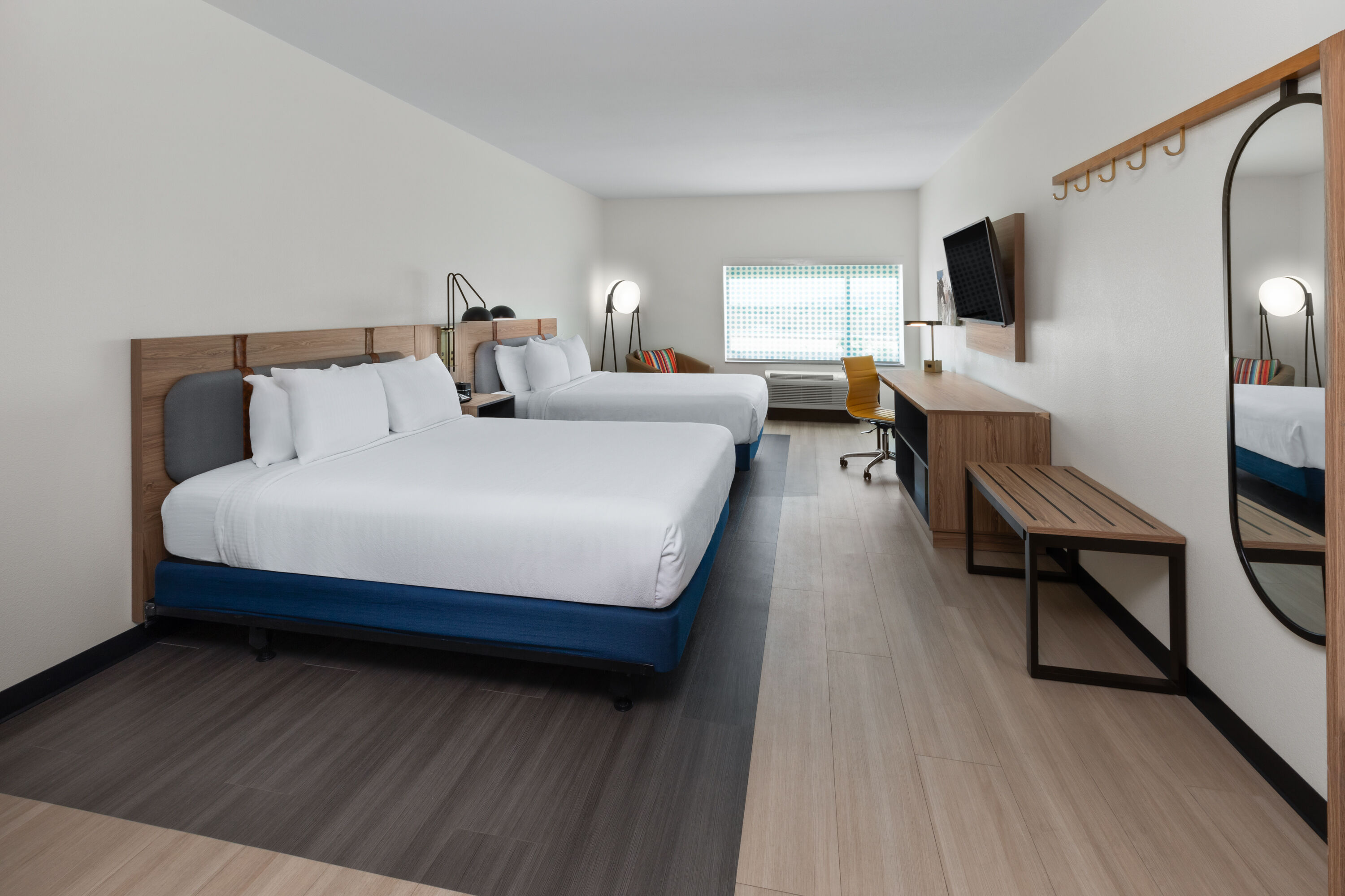 Guest room at the La Quinta Inn & Suites by Wyndham El Paso East Loop-375 in El Paso, Texas