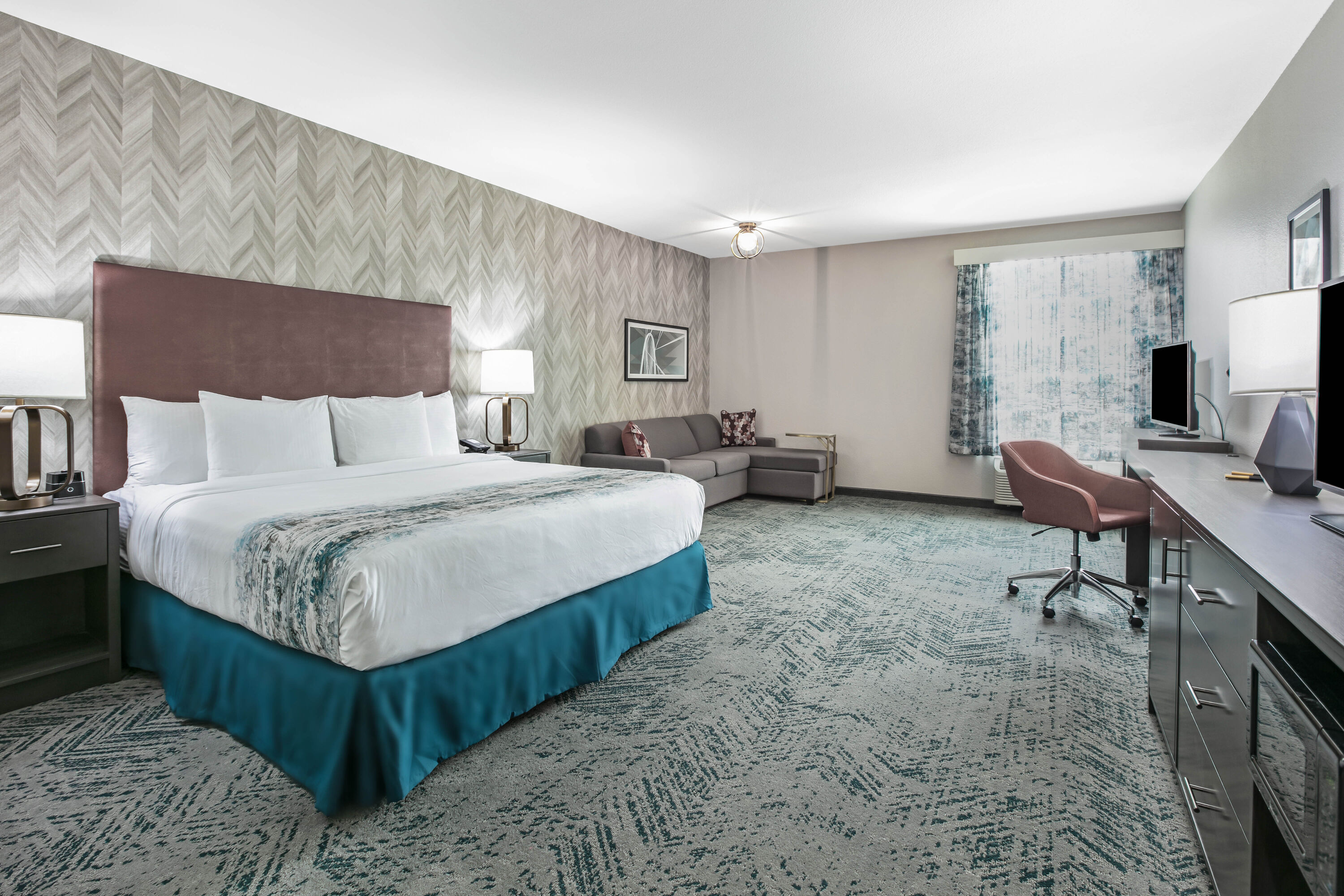 Guest room at the La Quinta Inn & Suites by Wyndham DFW West-Glade Parks in Euless, Texas
