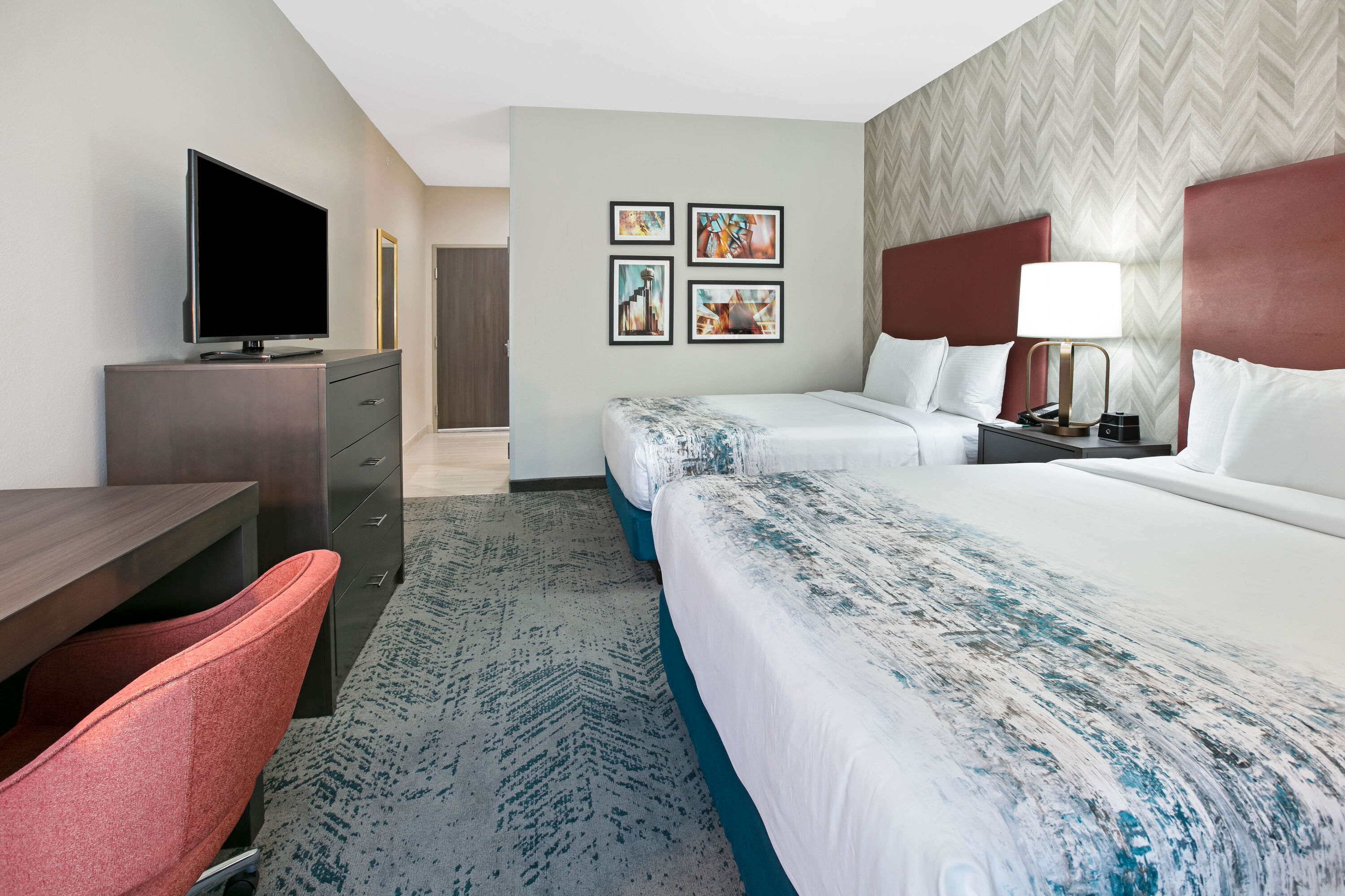 Guest room at the La Quinta Inn & Suites by Wyndham DFW West-Glade Parks in Euless, Texas