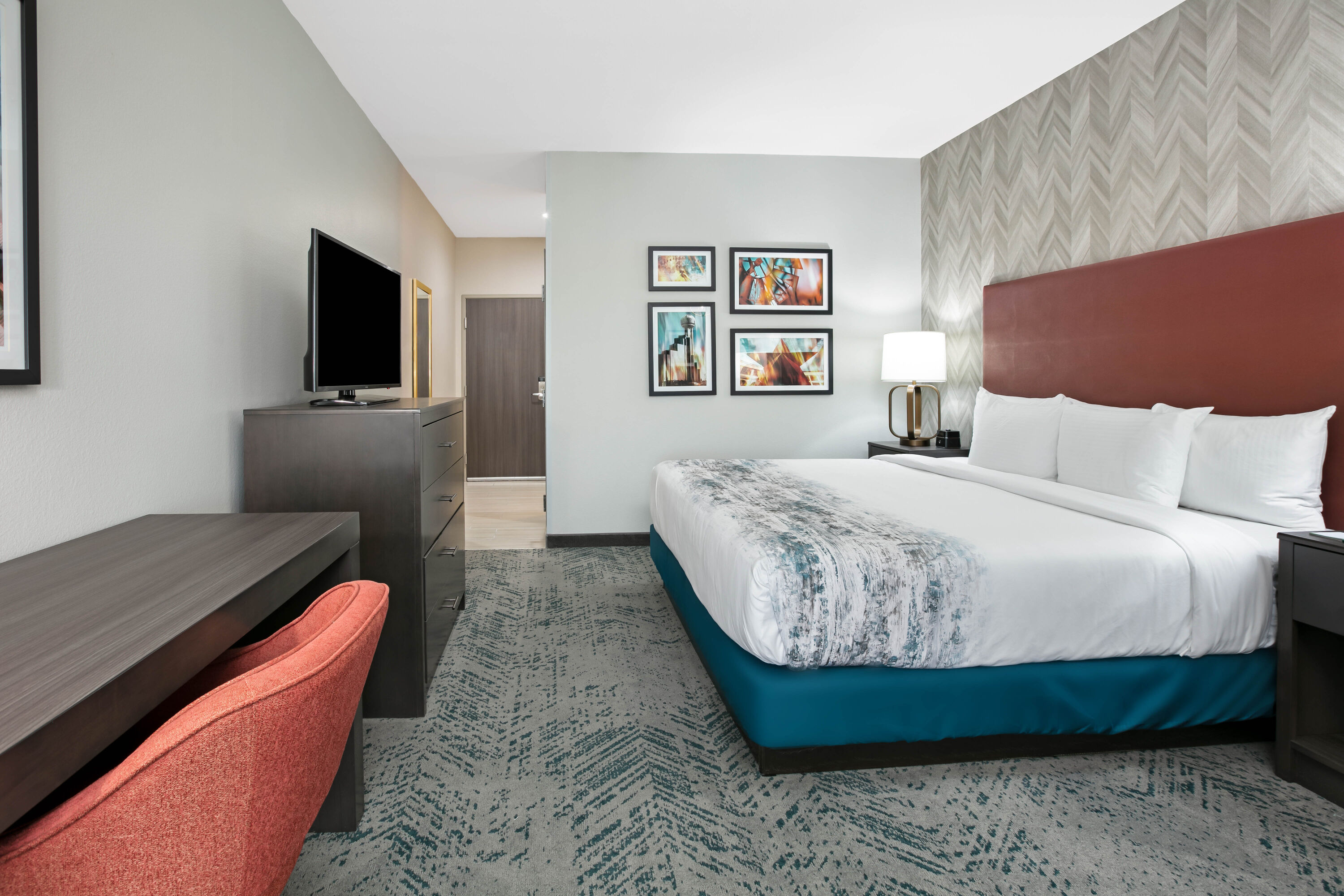 Guest room at the La Quinta Inn & Suites by Wyndham DFW West-Glade Parks in Euless, Texas