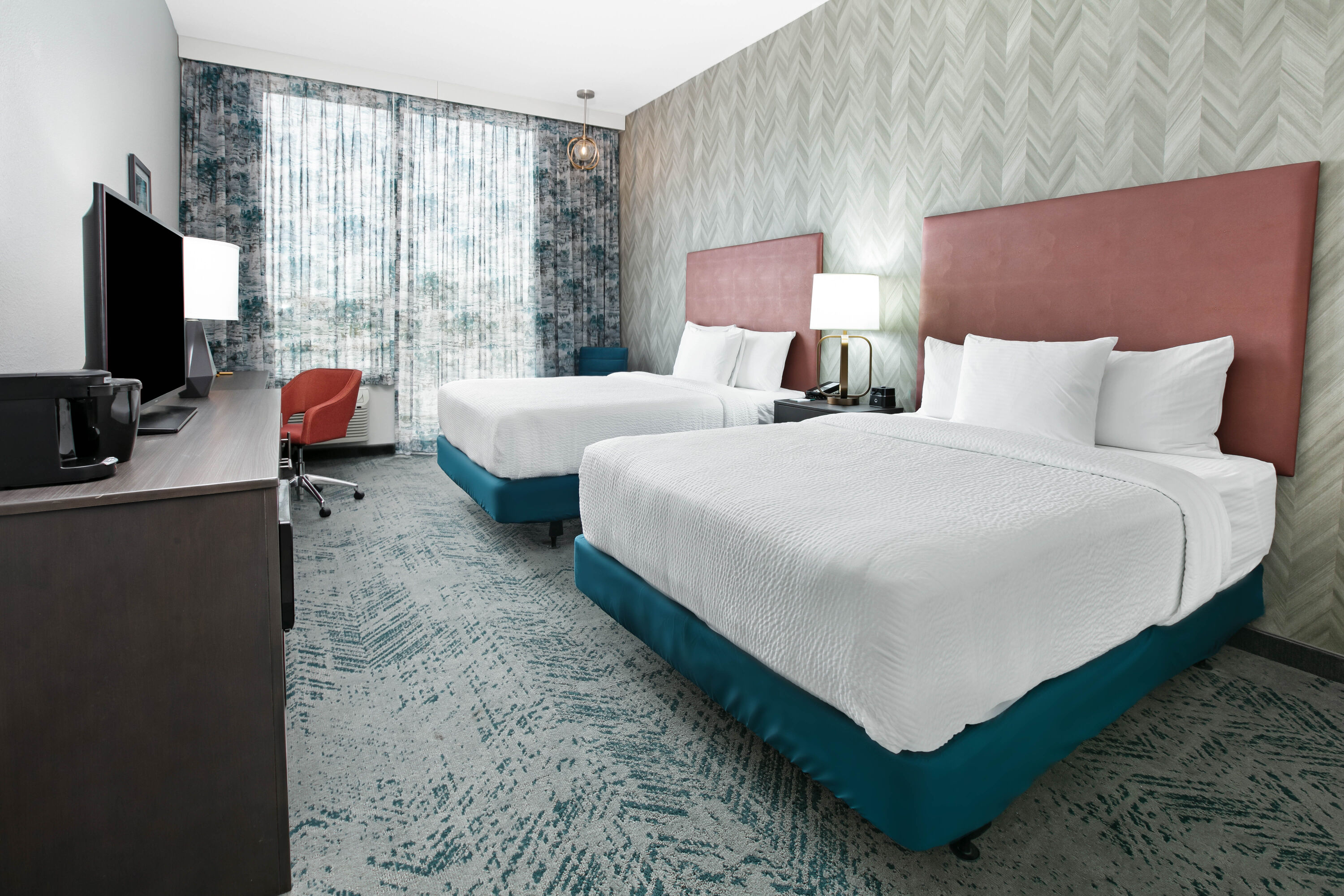 Guest room at the La Quinta Inn & Suites by Wyndham DFW West-Glade Parks in Euless, Texas