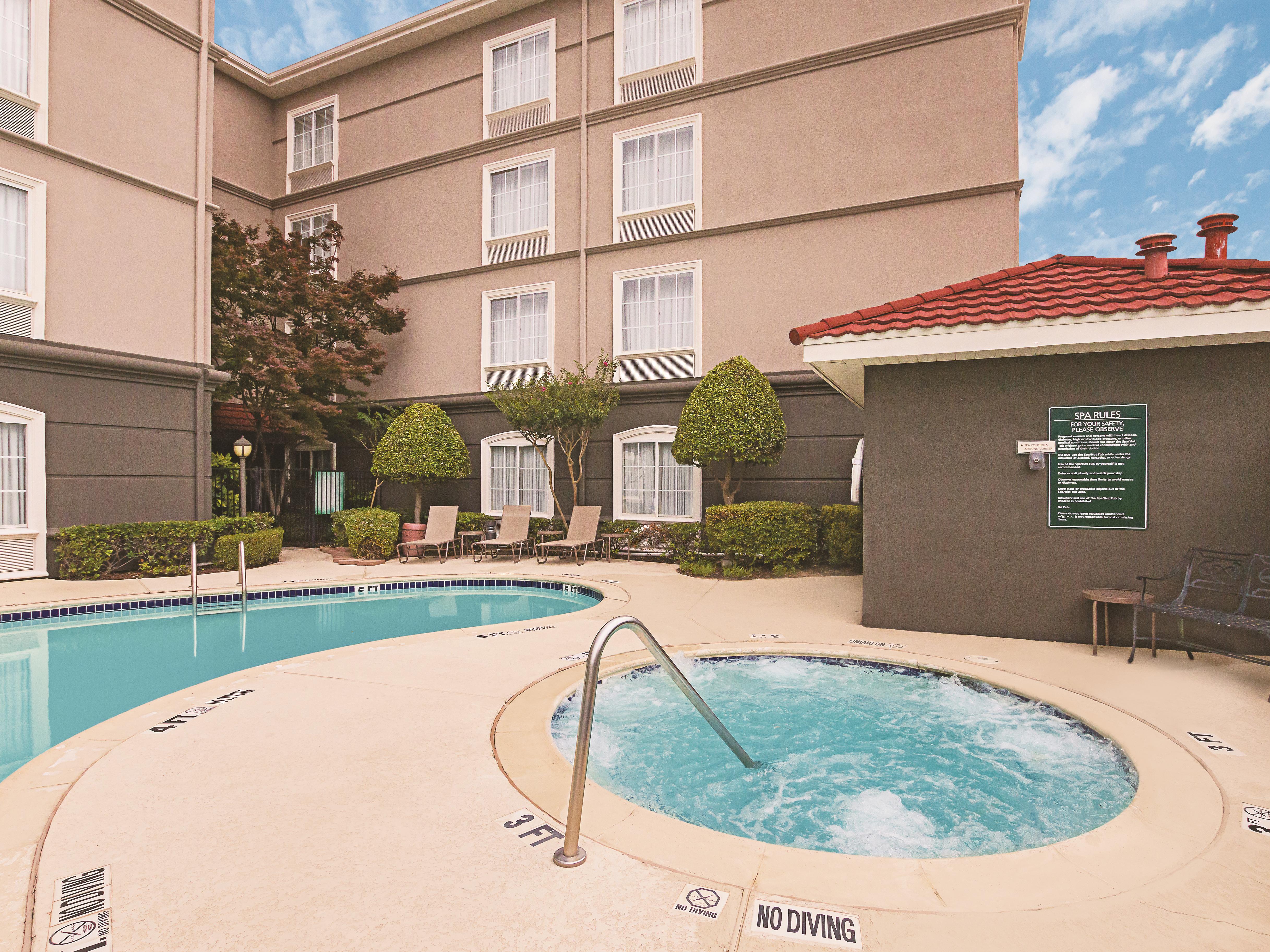 Pool at the La Quinta Inn & Suites by Wyndham Fort Worth City View in Fort Worth, Texas