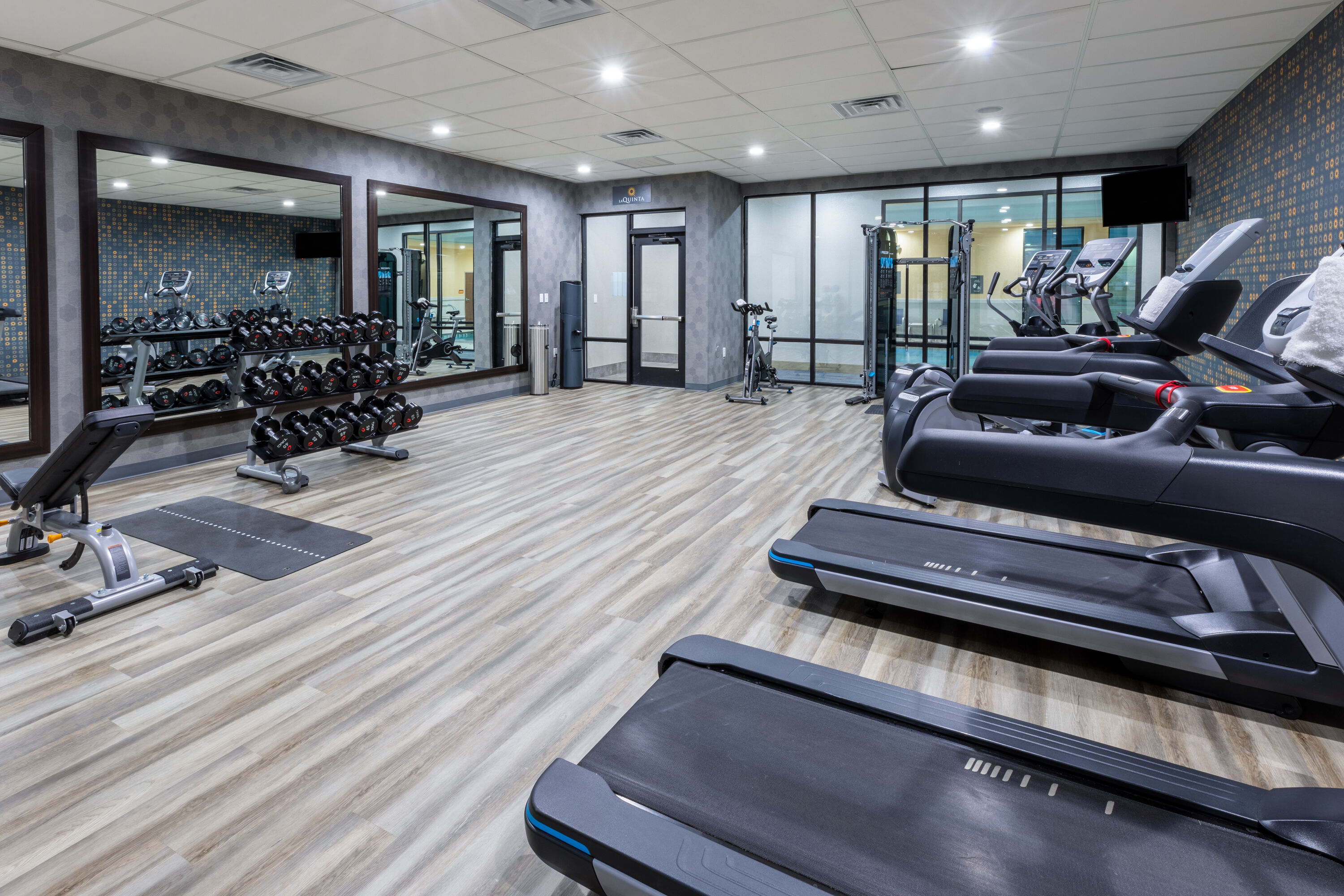 Fitness room at La Quinta Inn & Suites by Wyndham Dallas - Frisco Stadium in Frisco, Texas
