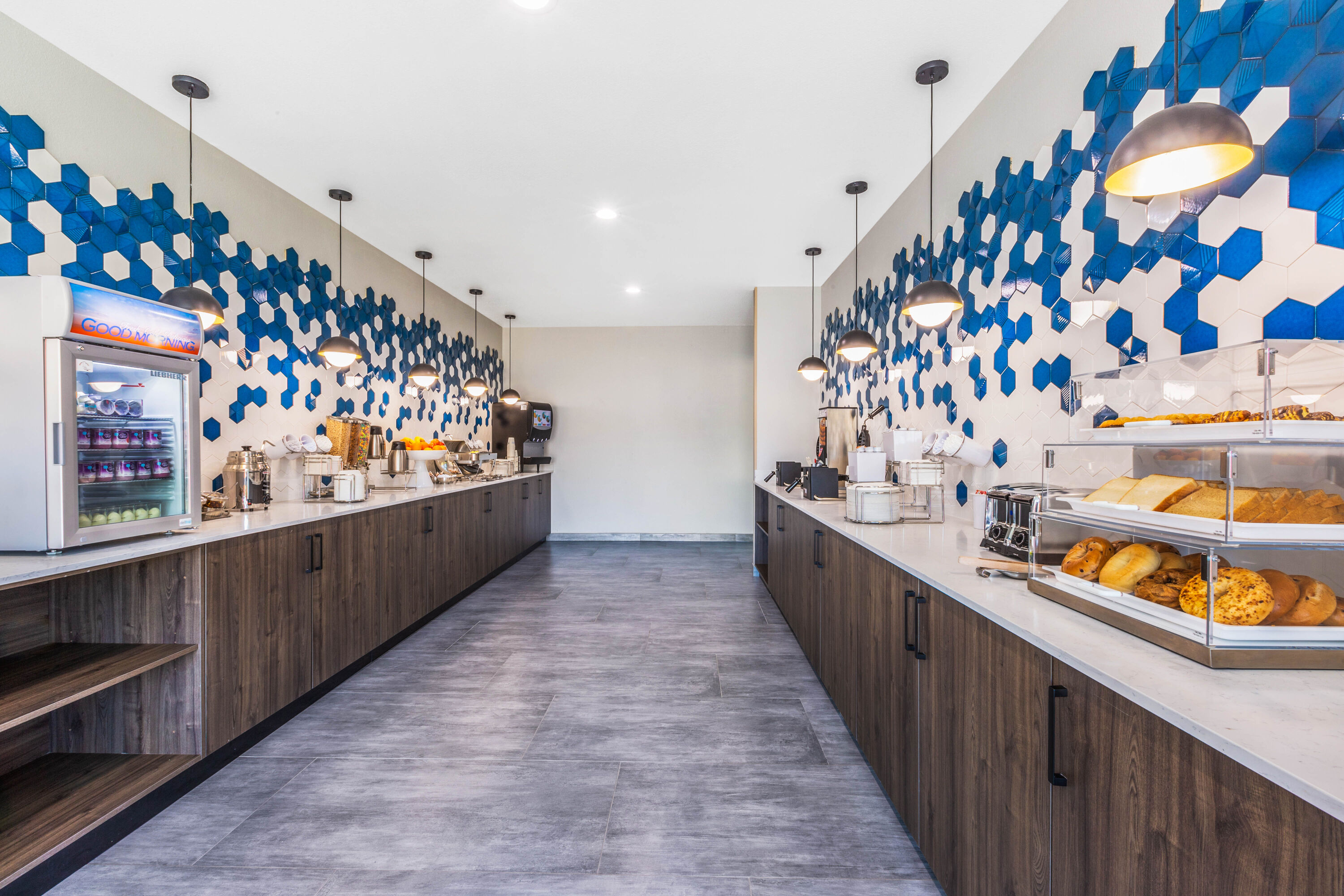 Free breakfast at La Quinta Inn & Suites by Wyndham Galveston West Seawall in Galveston, Texas