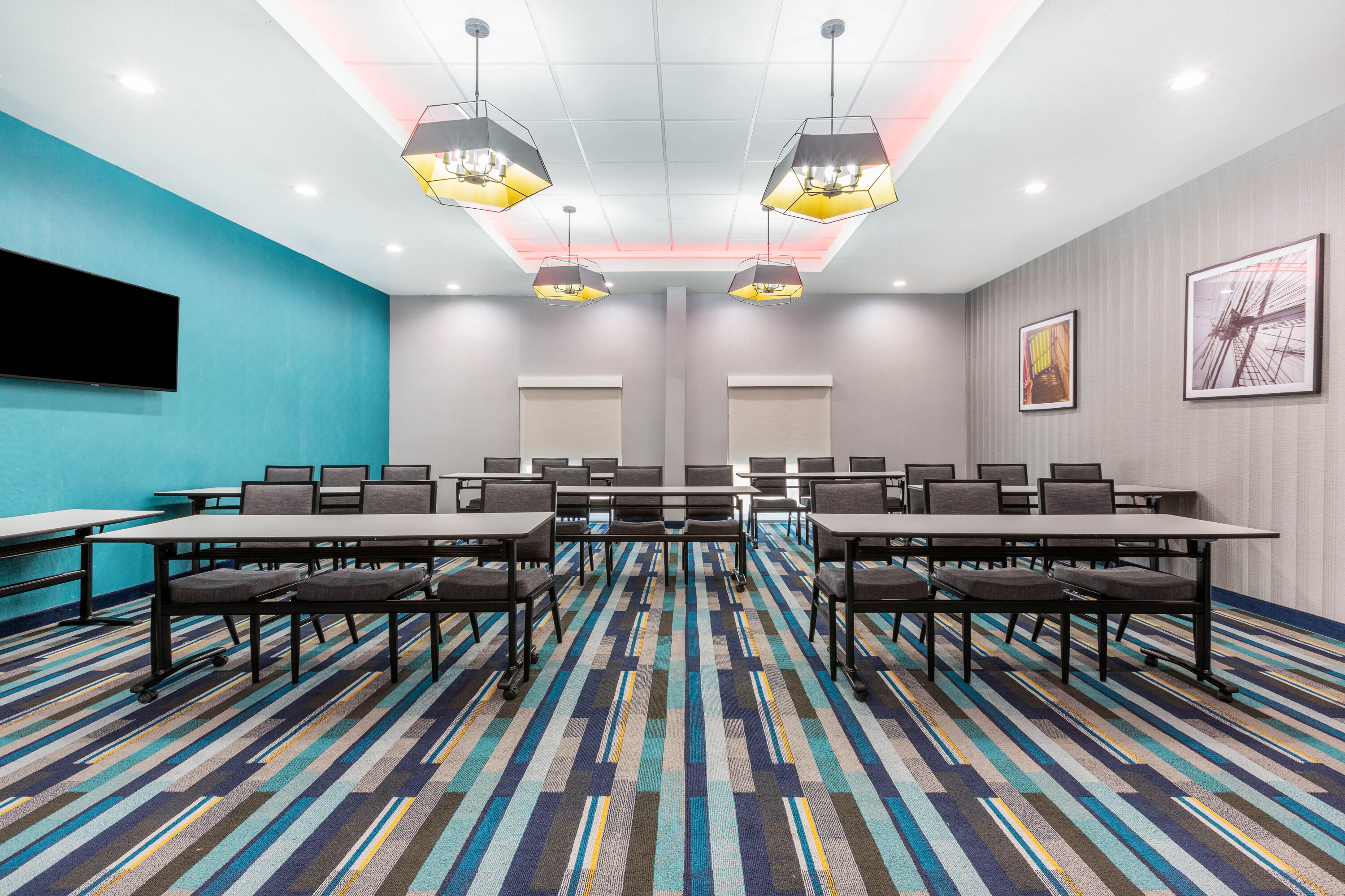 Meeting room at La Quinta Inn & Suites by Wyndham Galveston West Seawall in Galveston, Texas