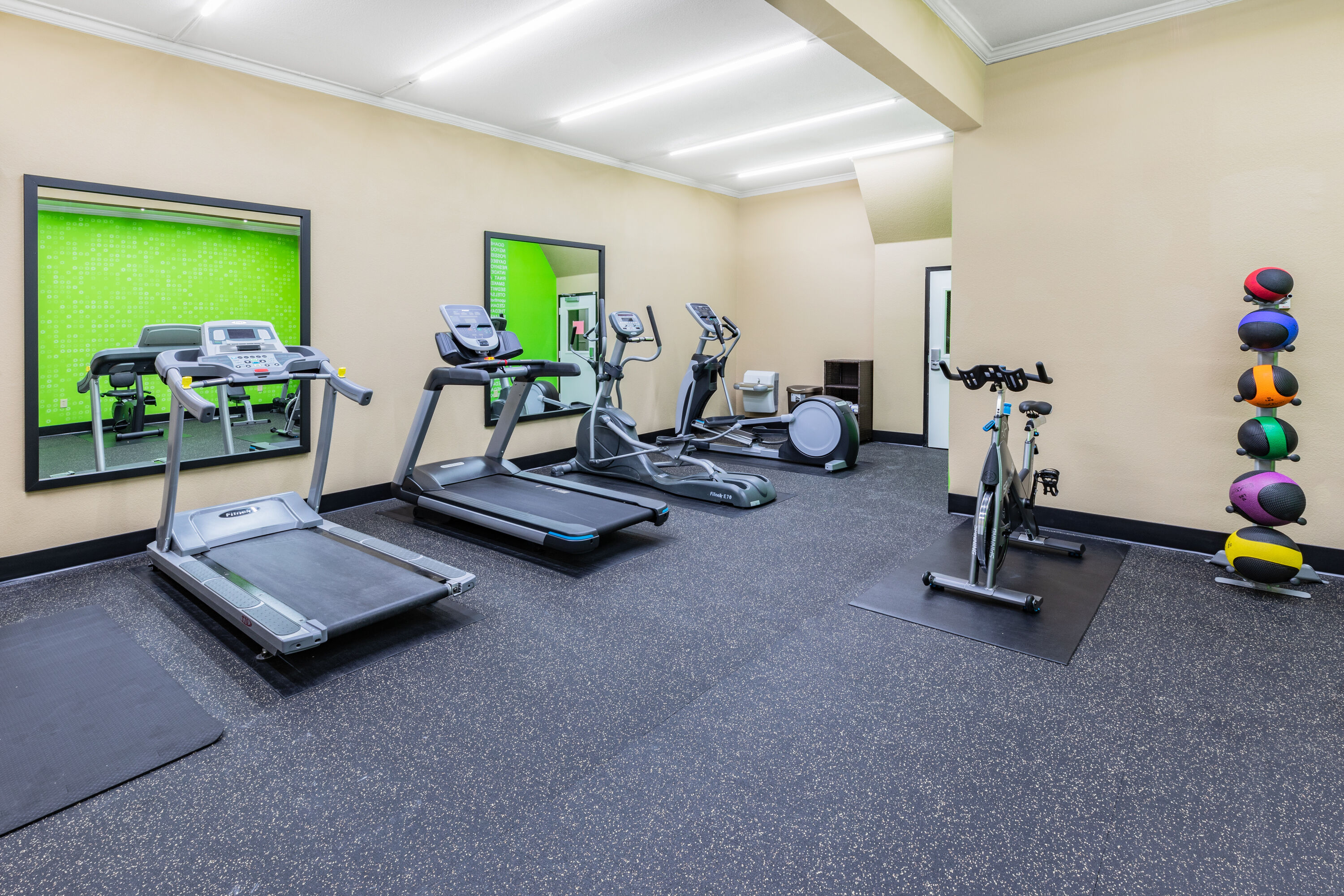 Fitness room at La Quinta Inn & Suites by Wyndham Garland Harbor Point in Garland, Texas