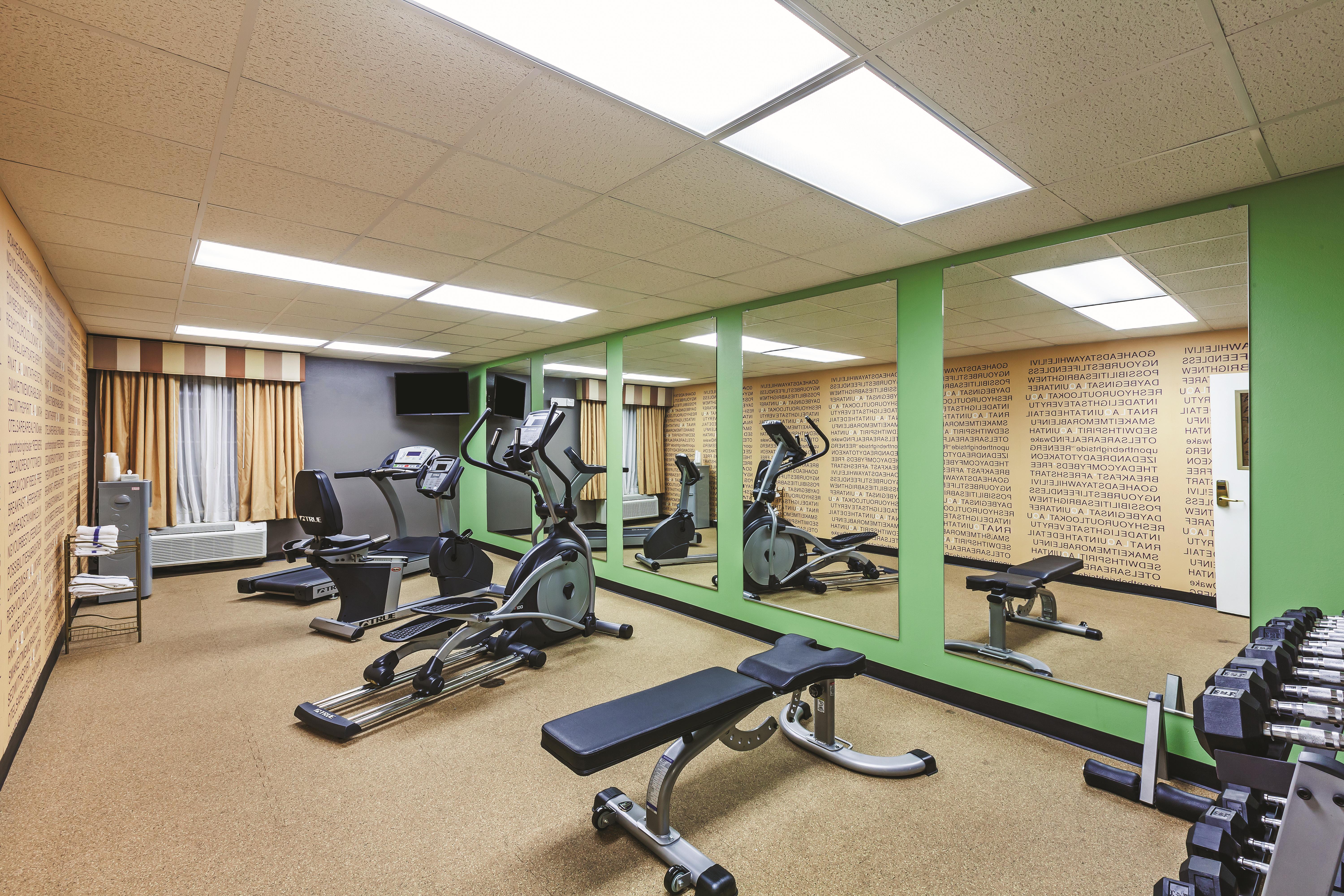 Fitness room at La Quinta Inn & Suites by Wyndham Granbury in Granbury, Texas