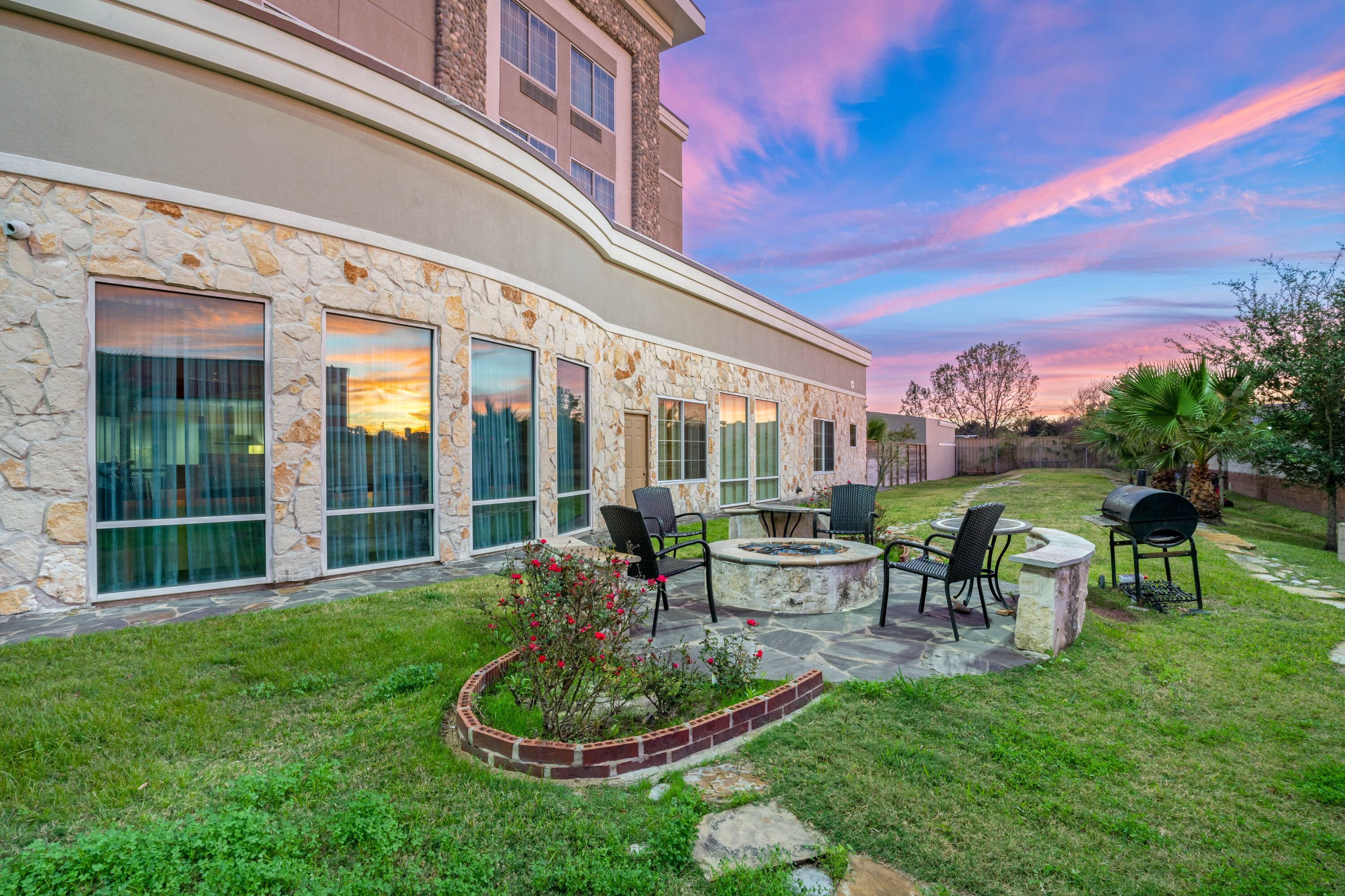 Firepit at La Quinta by Wyndham Houston Willowbrook Vintage Park in Houston, Texas