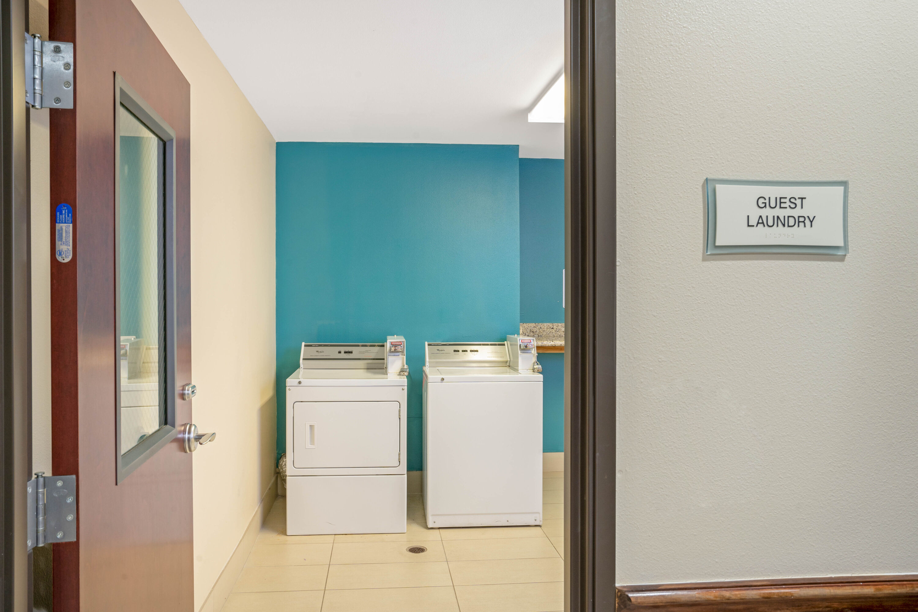 Laundry facilities at La Quinta by Wyndham Houston Willowbrook Vintage Park in Houston, Texas