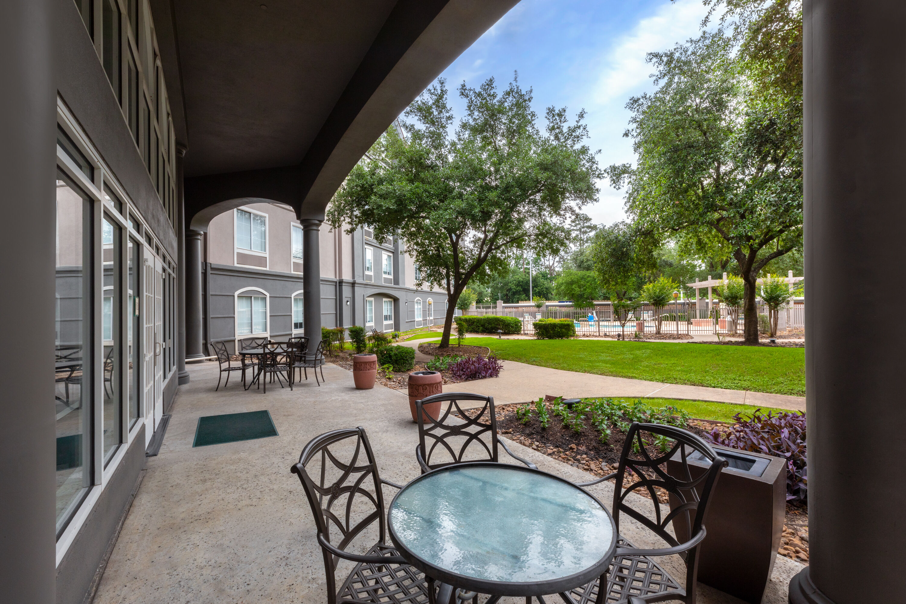 Courtyard at La Quinta Inn & Suites by Wyndham Houston Bush IAH South in Houston, Texas