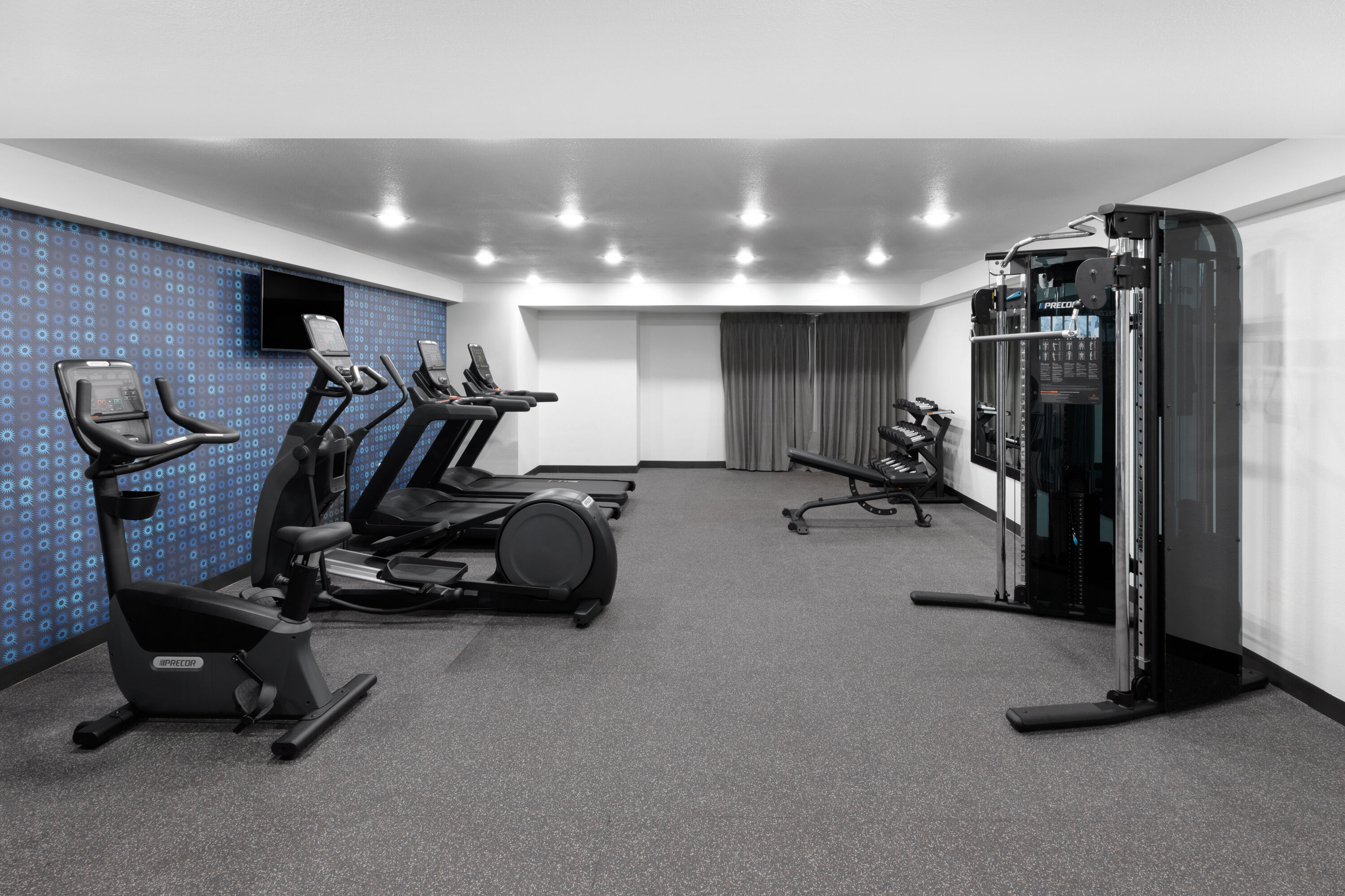 Fitness room at La Quinta Inn & Suites by Wyndham Houston Bush IAH South in Houston, Texas