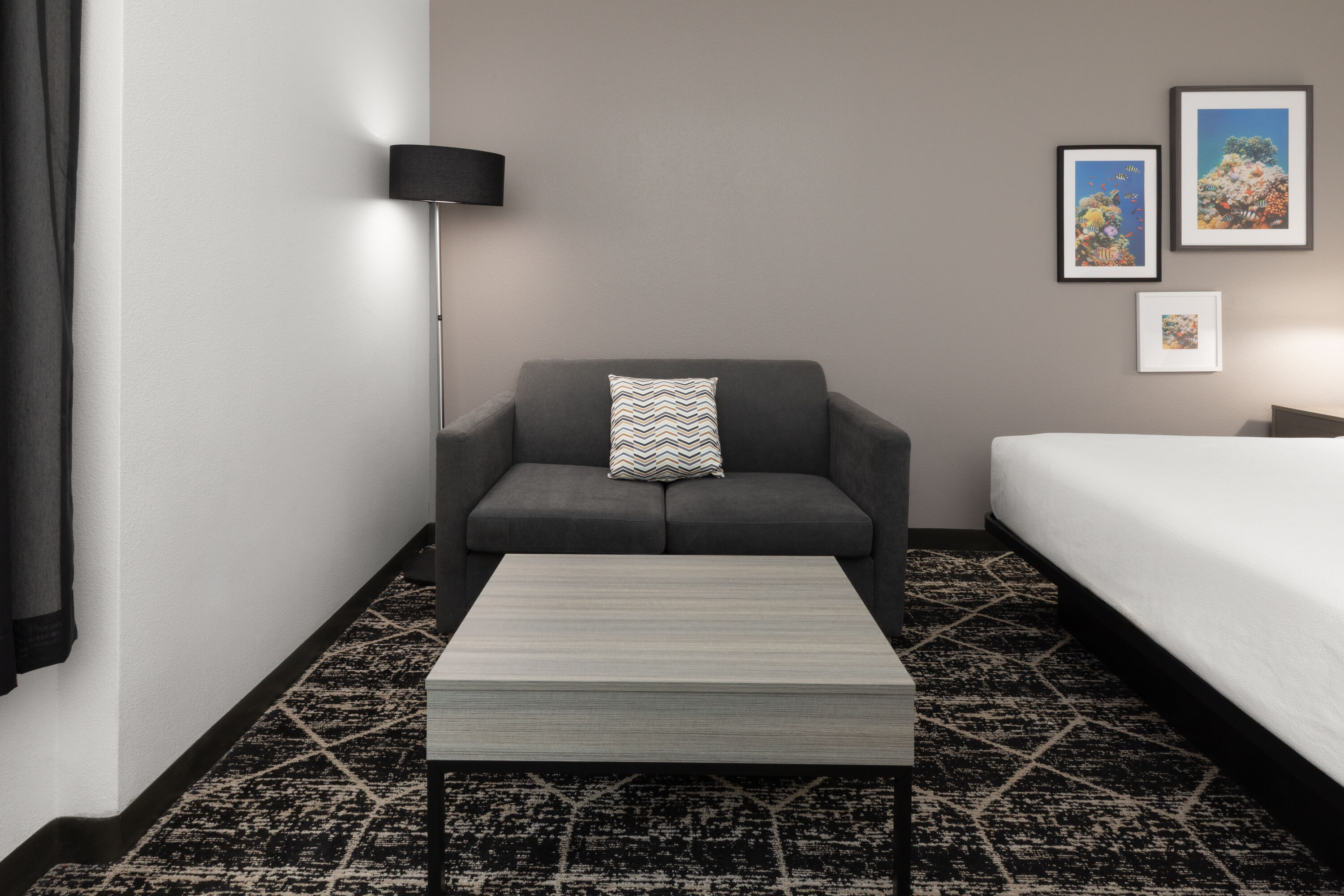 Guest room at the La Quinta Inn & Suites by Wyndham Houston Bush IAH South in Houston, Texas