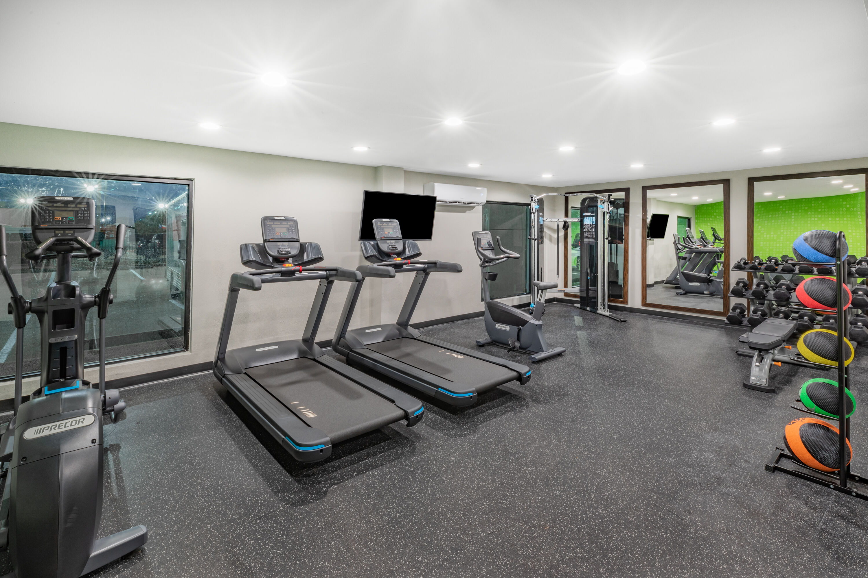 Fitness room at La Quinta Inn & Suites by Wyndham Houston Southwest in Houston, Texas