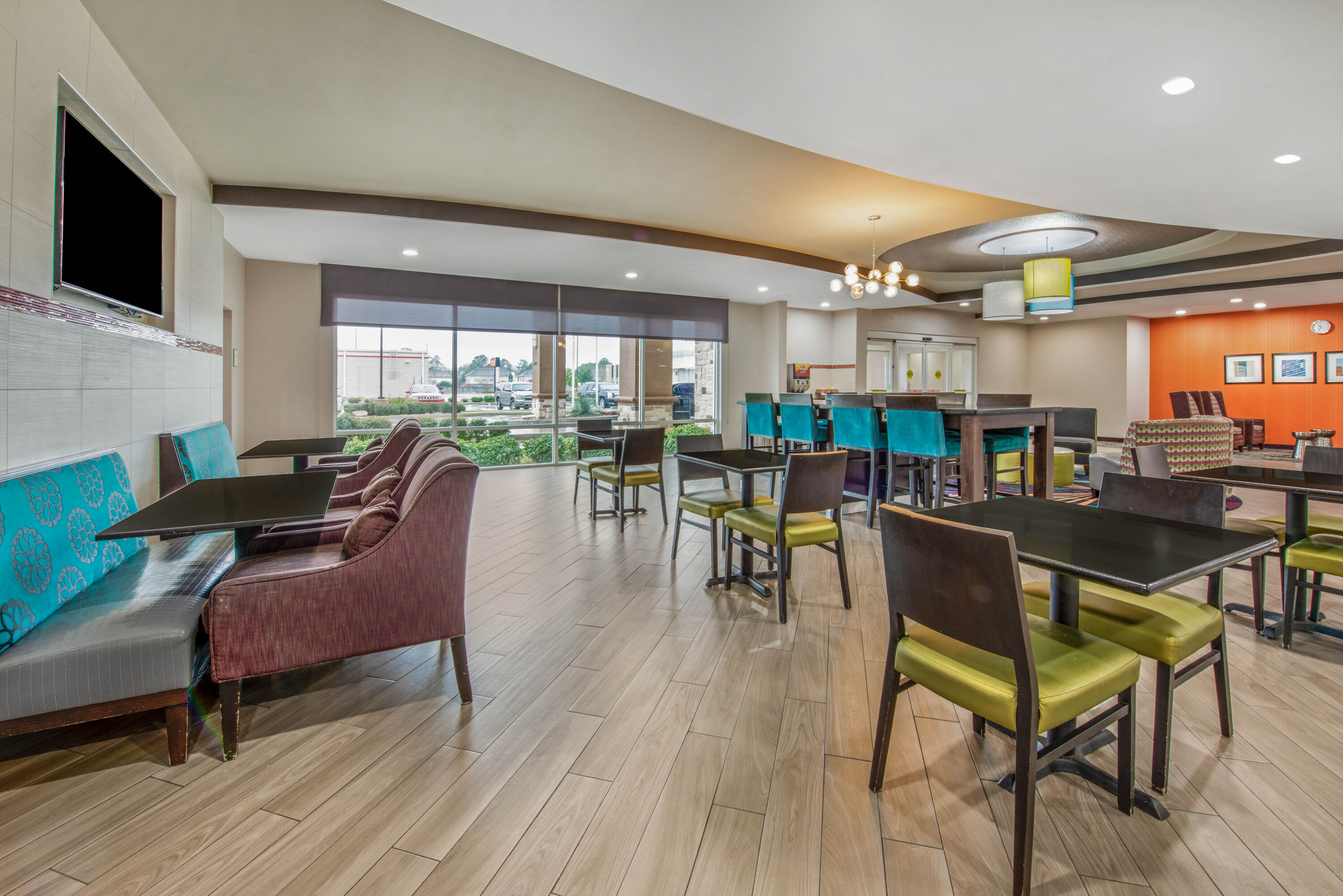 Free breakfast at La Quinta Inn & Suites by Wyndham Houston Humble Atascocita in Humble, Texas