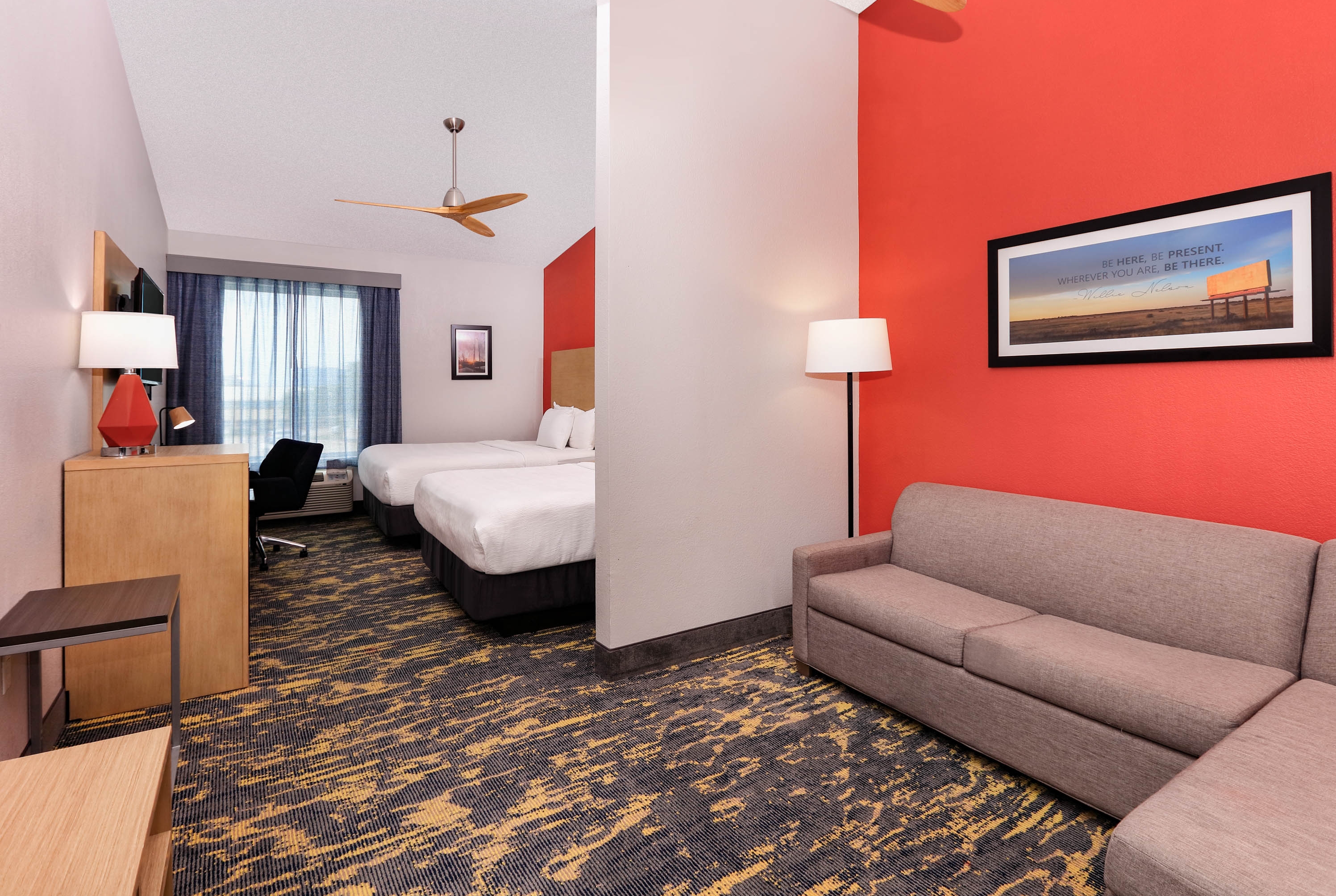 Guest room at the La Quinta Inn & Suites by Wyndham Dallas - Las Colinas in Irving, Texas