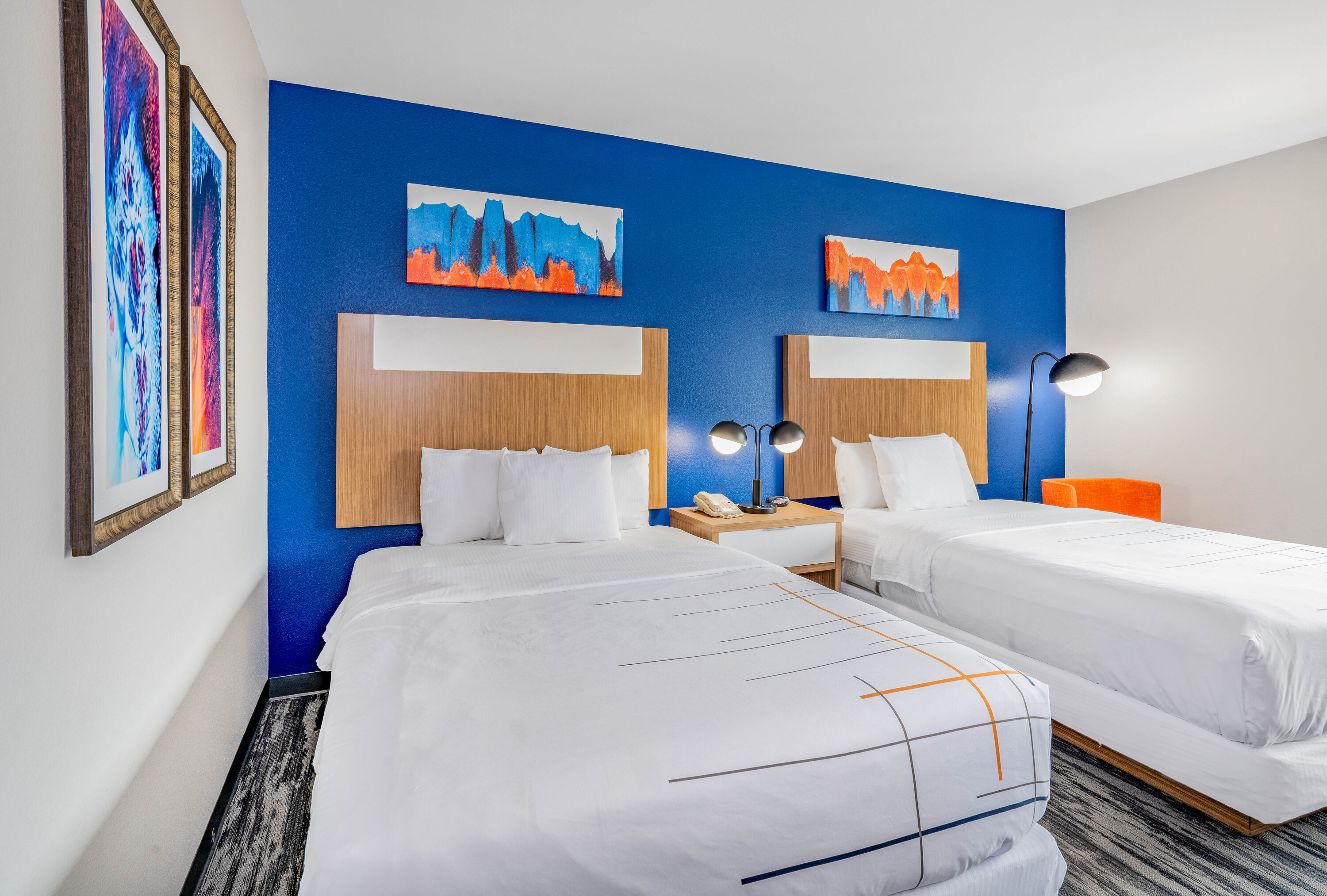 Guest room at the La Quinta Inn & Suites by Wyndham Katy in Katy, Texas