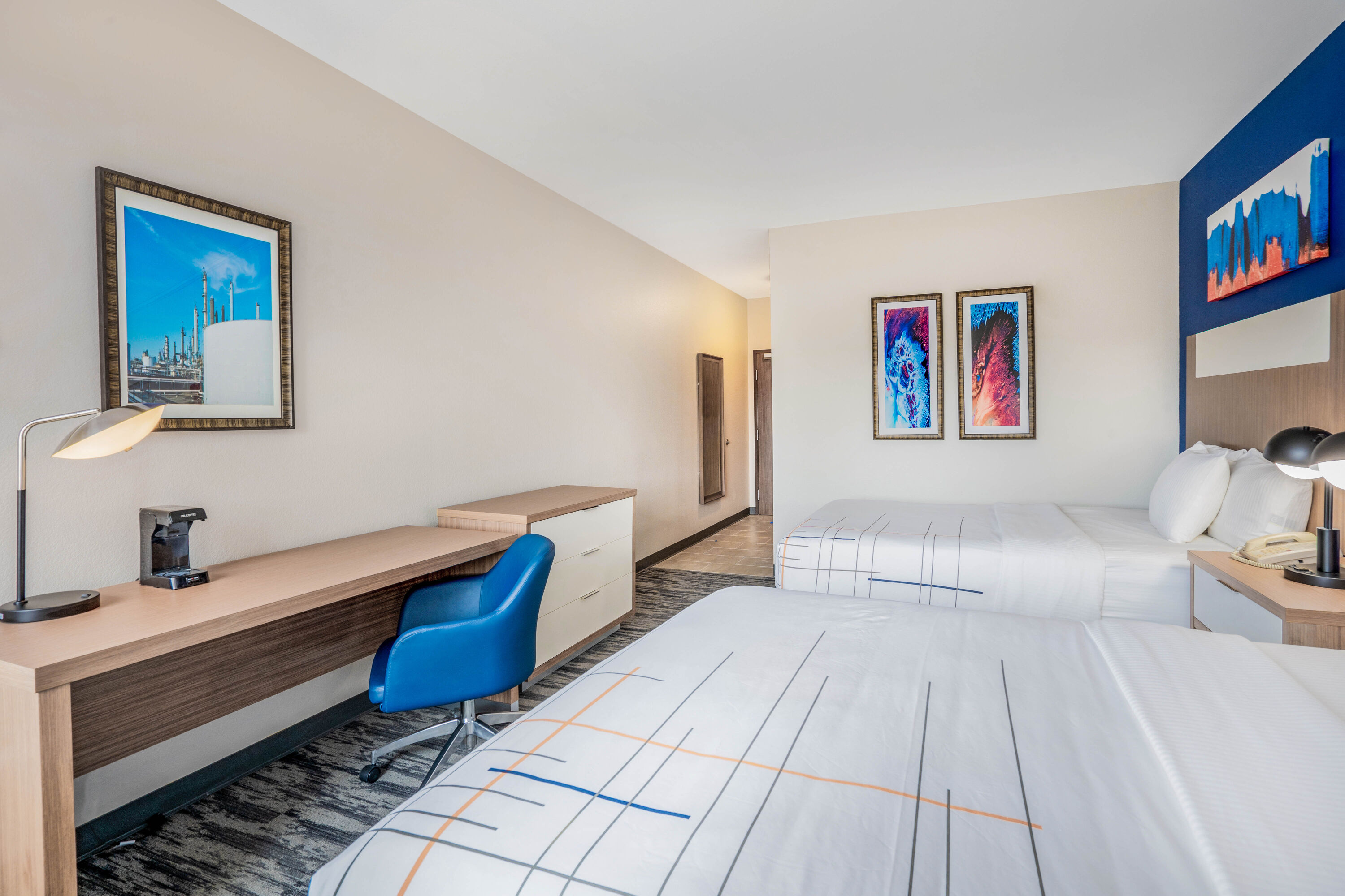 Guest room at the La Quinta Inn & Suites by Wyndham Katy in Katy, Texas