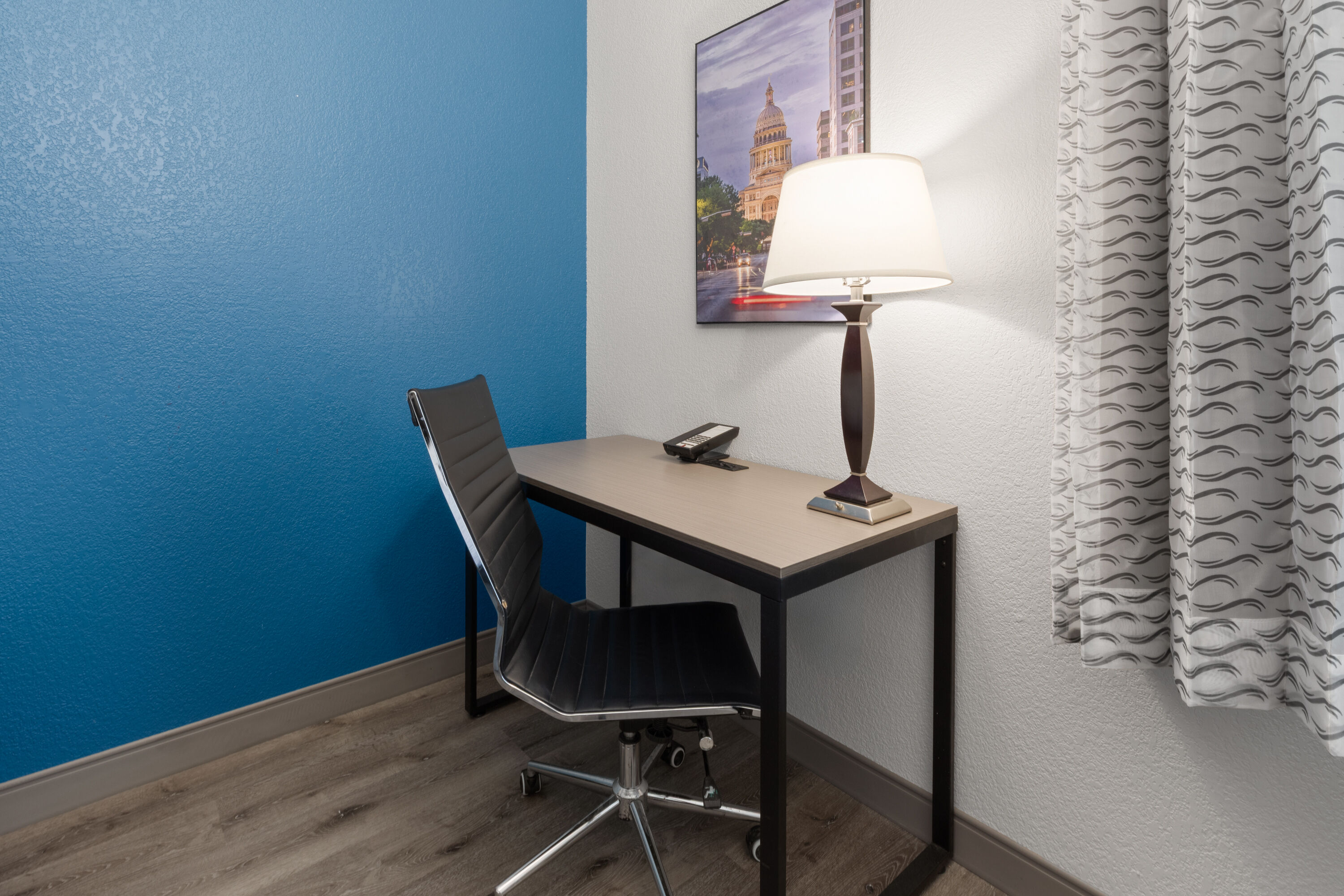 Guest room at the La Quinta Inn & Suites by Wyndham Kyle - Austin South in Kyle, Texas
