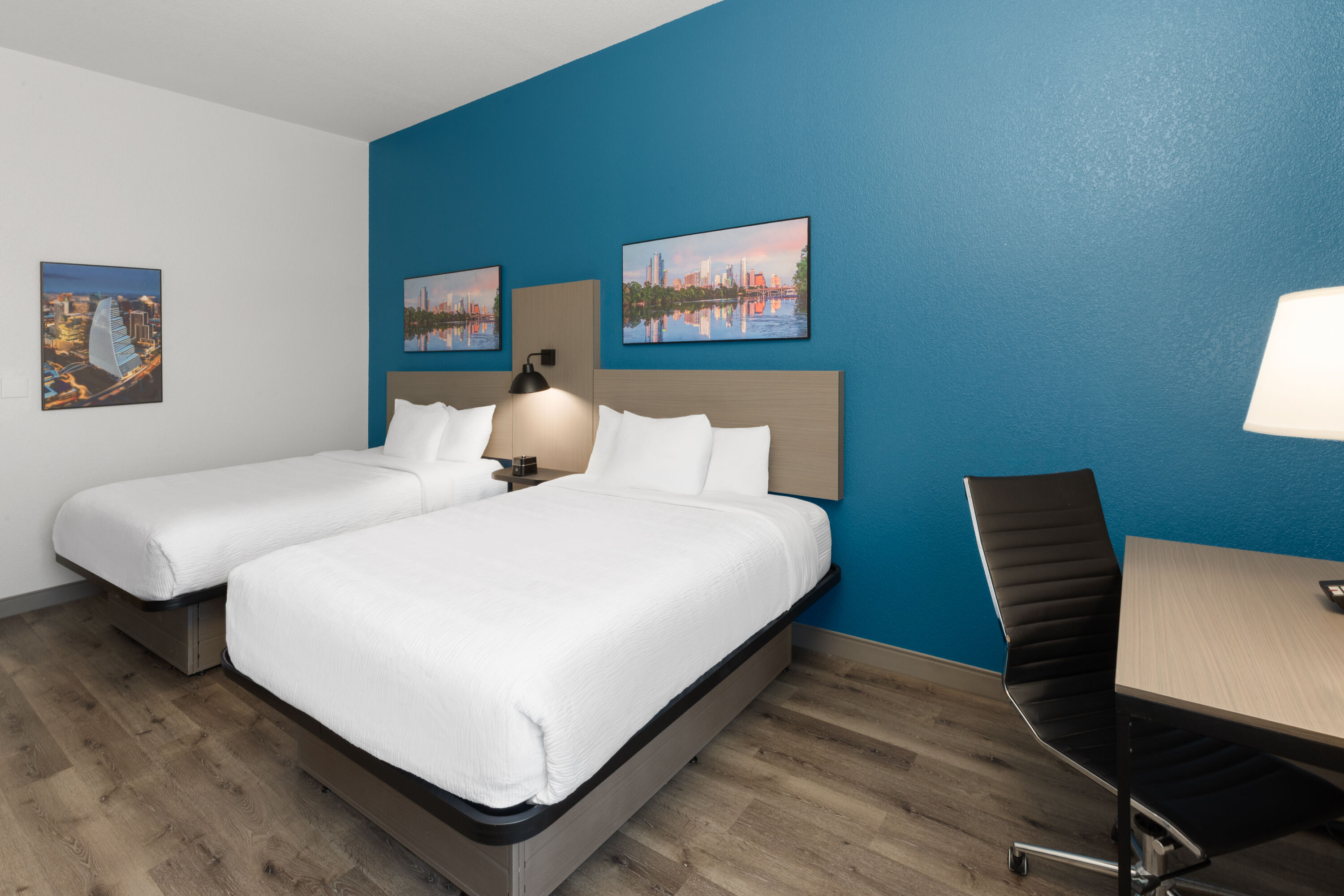Guest room at the La Quinta Inn & Suites by Wyndham Kyle - Austin South in Kyle, Texas