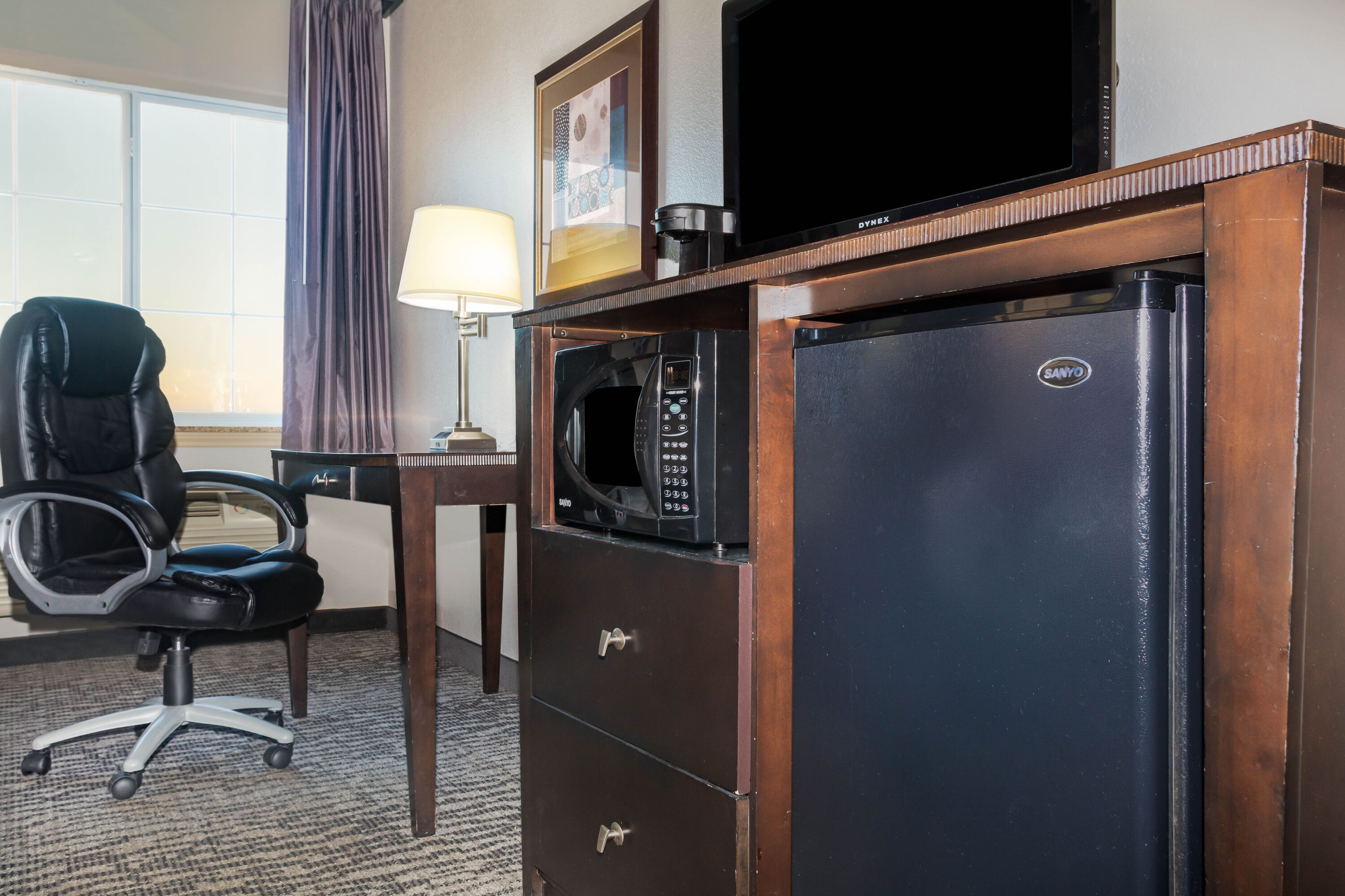 Guest room feature at the La Quinta Inn & Suites by Wyndham Kyle - Austin South in Kyle, Texas