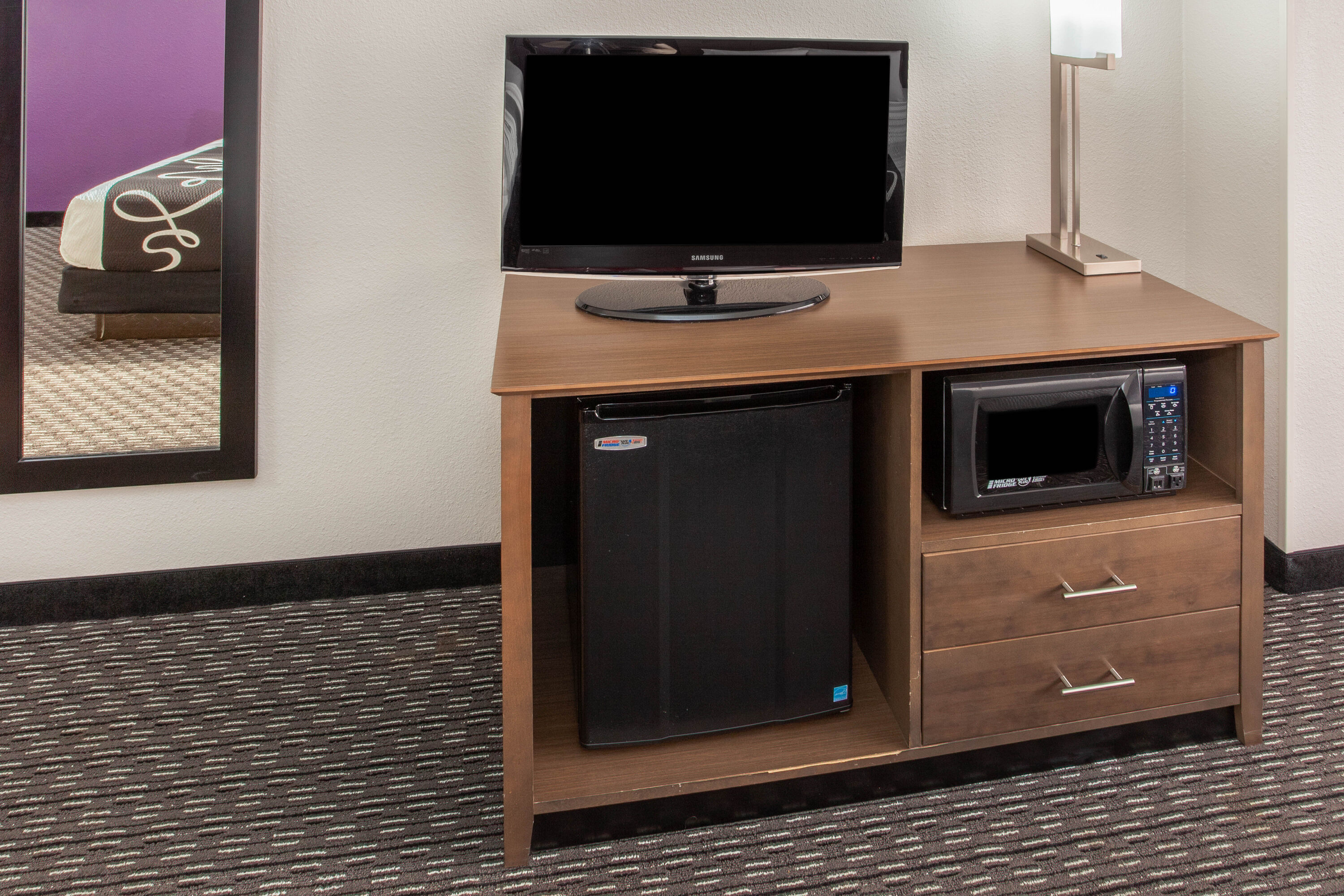 Guest room feature at the La Quinta Inn & Suites by Wyndham Lubbock West Medical Centr in Lubbock, Texas