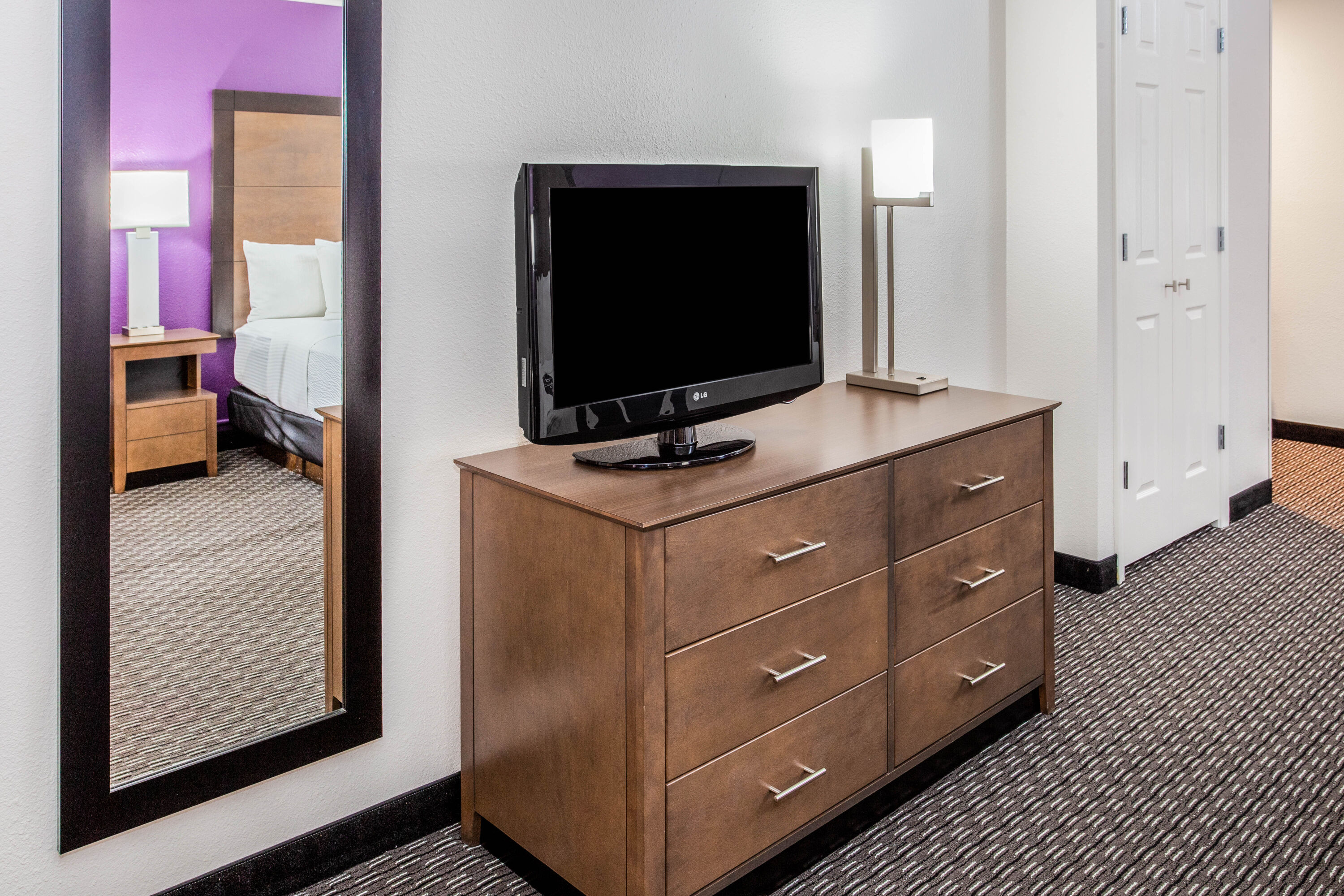 Guest room feature at the La Quinta Inn & Suites by Wyndham Lubbock West Medical Centr in Lubbock, Texas