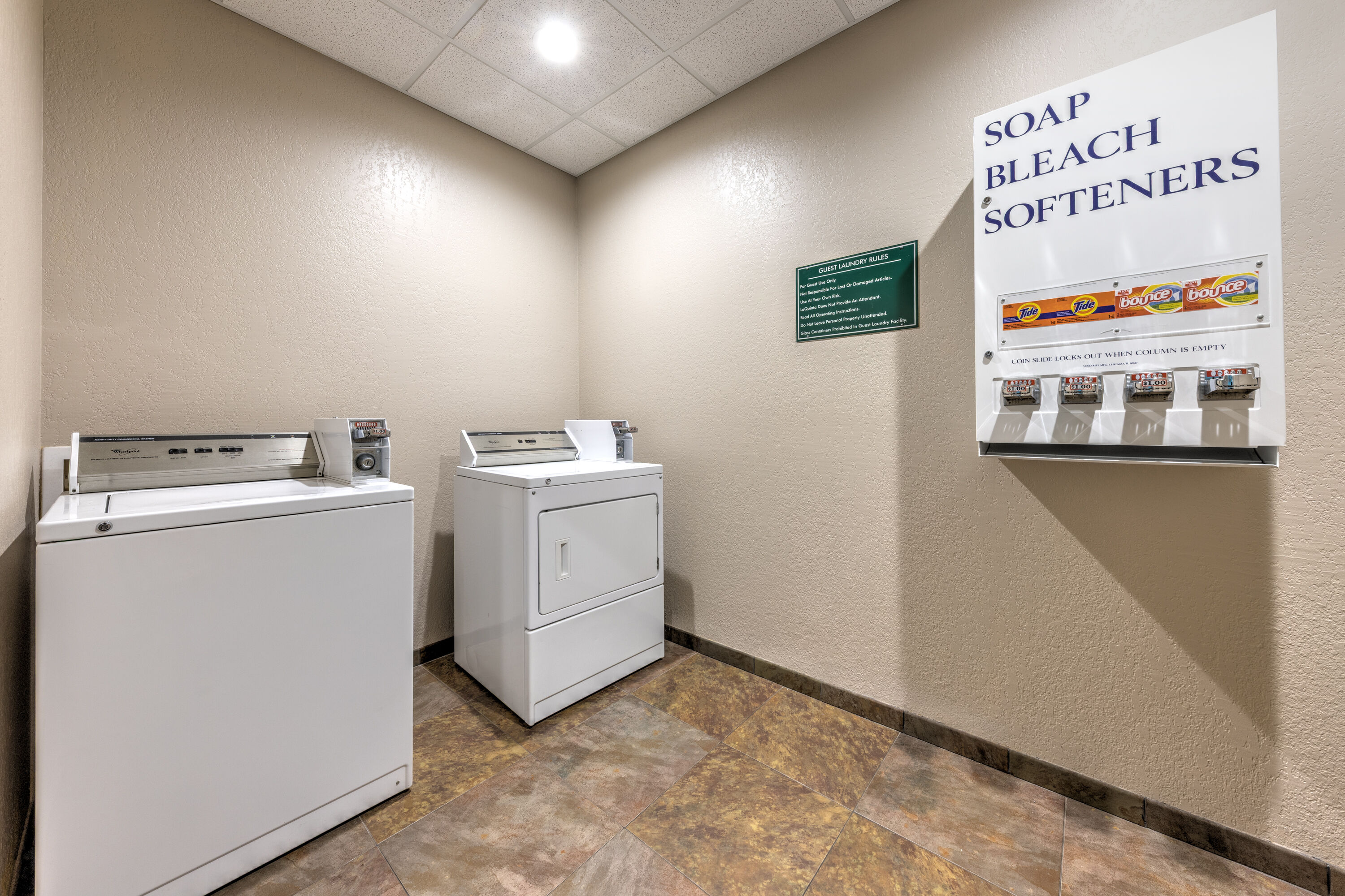Laundry facilities at La Quinta Inn & Suites by Wyndham Marble Falls in Marble Falls, Texas