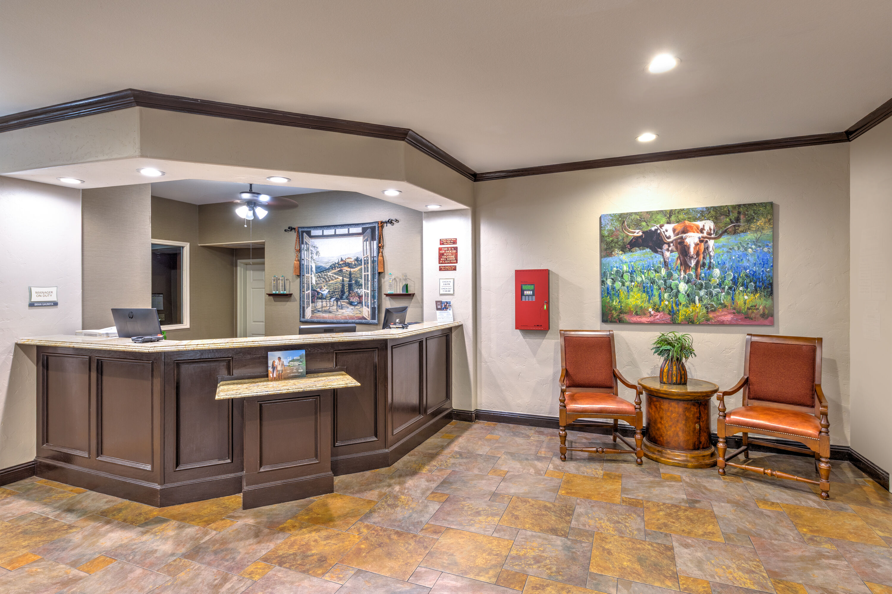 La Quinta Inn & Suites by Wyndham Marble Falls reception in Marble Falls, Texas