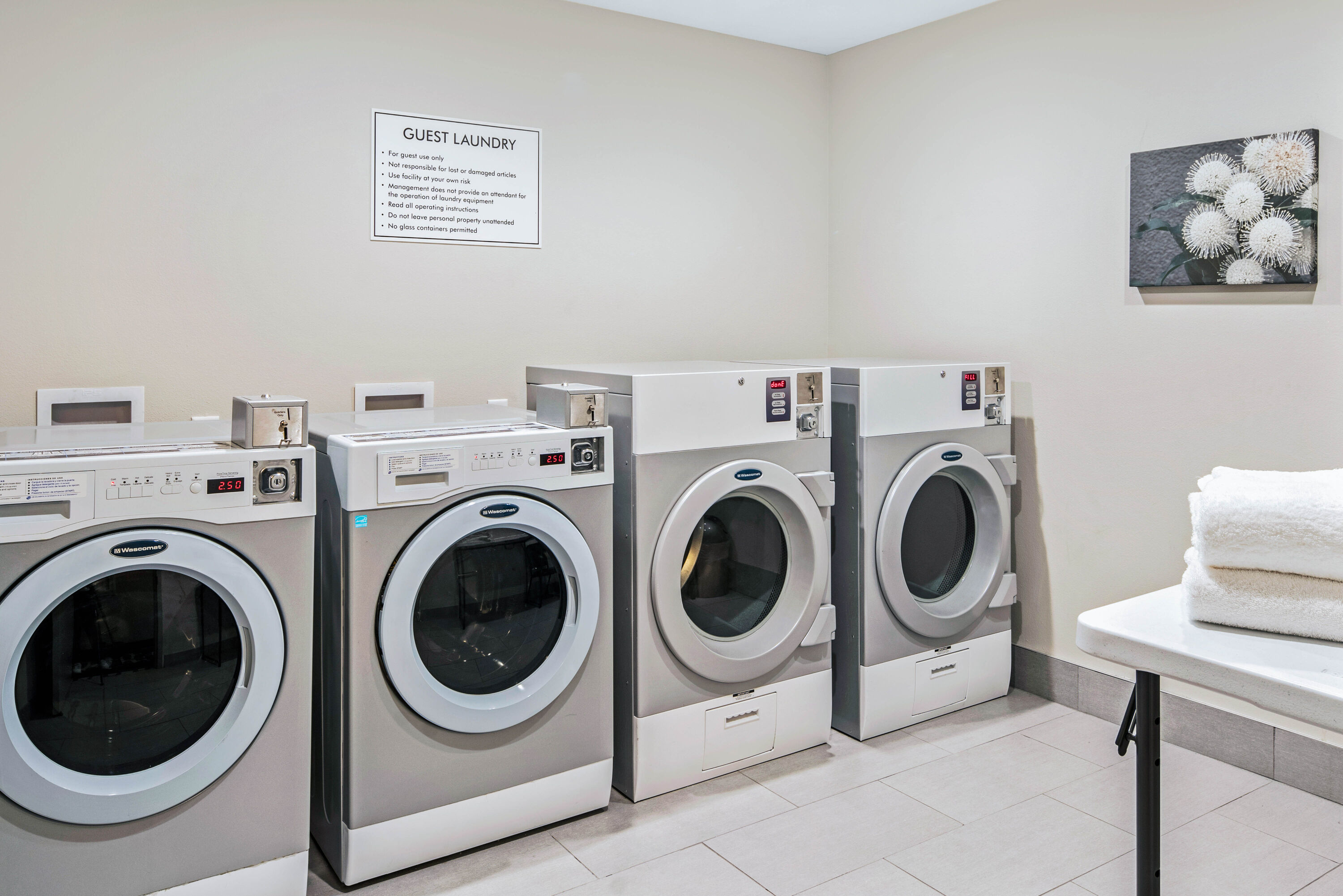 Laundry facilities at La Quinta Inn & Suites by Wyndham McAllen La Plaza Mall in McAllen, Texas