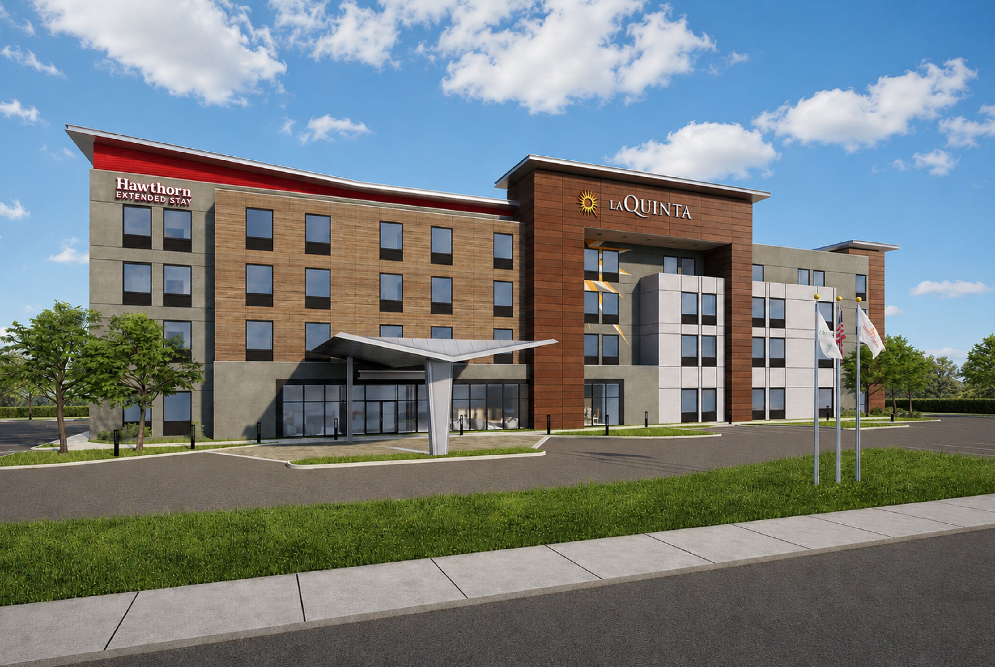 Exterior of La Quinta Inns and Suites by Wyndham Central McKinney hotel in Mckinney, Texas