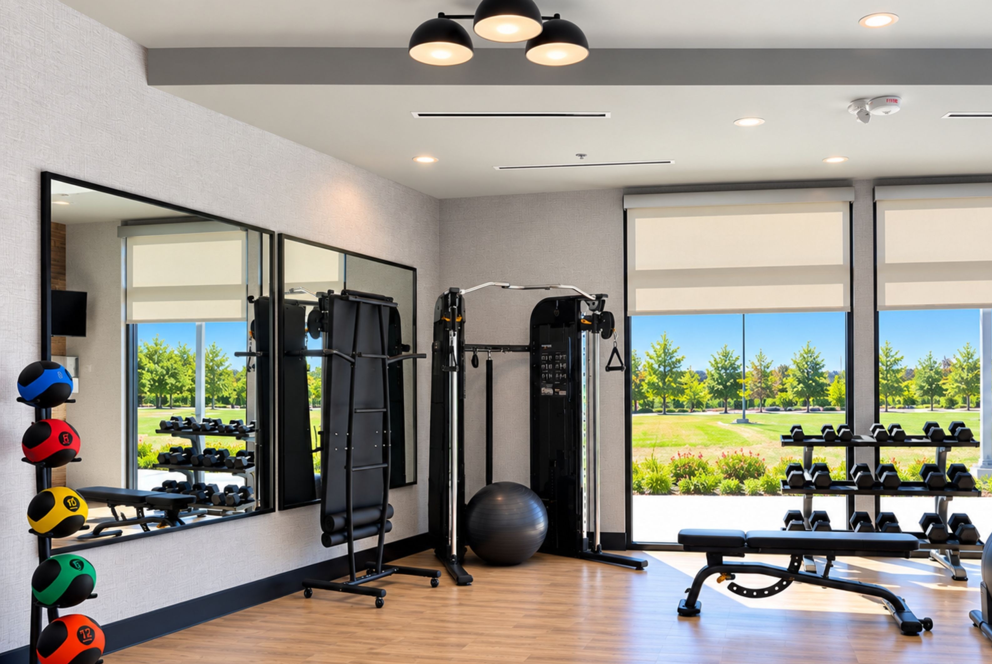Fitness room at La Quinta Inn and Suites by Wyndham Central McKinney in Mckinney, Texas