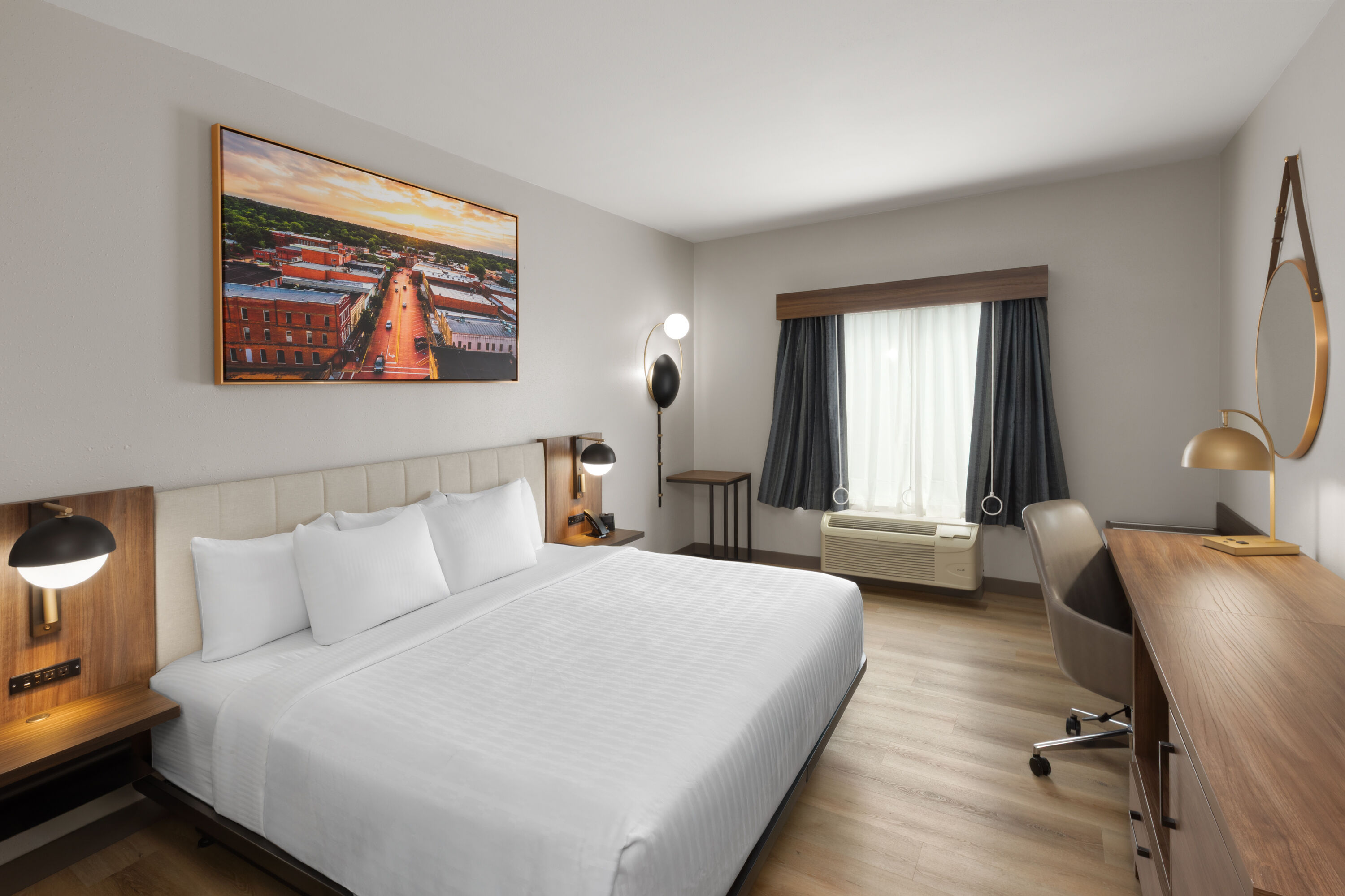 Guest room at the La Quinta Inn & Suites Nacogdoches in Nacogdoches, Texas