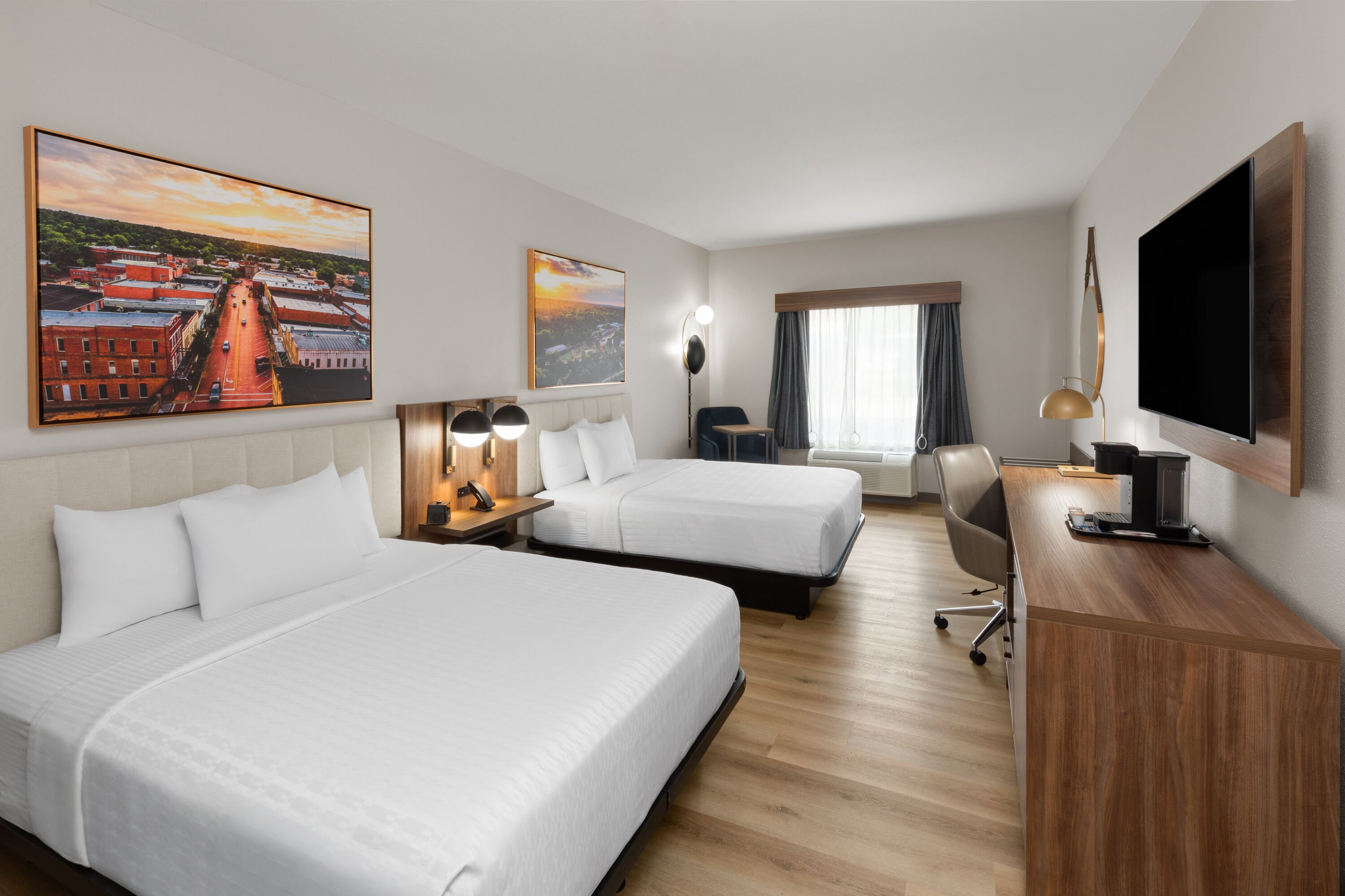 Guest room at the La Quinta Inn & Suites Nacogdoches in Nacogdoches, Texas