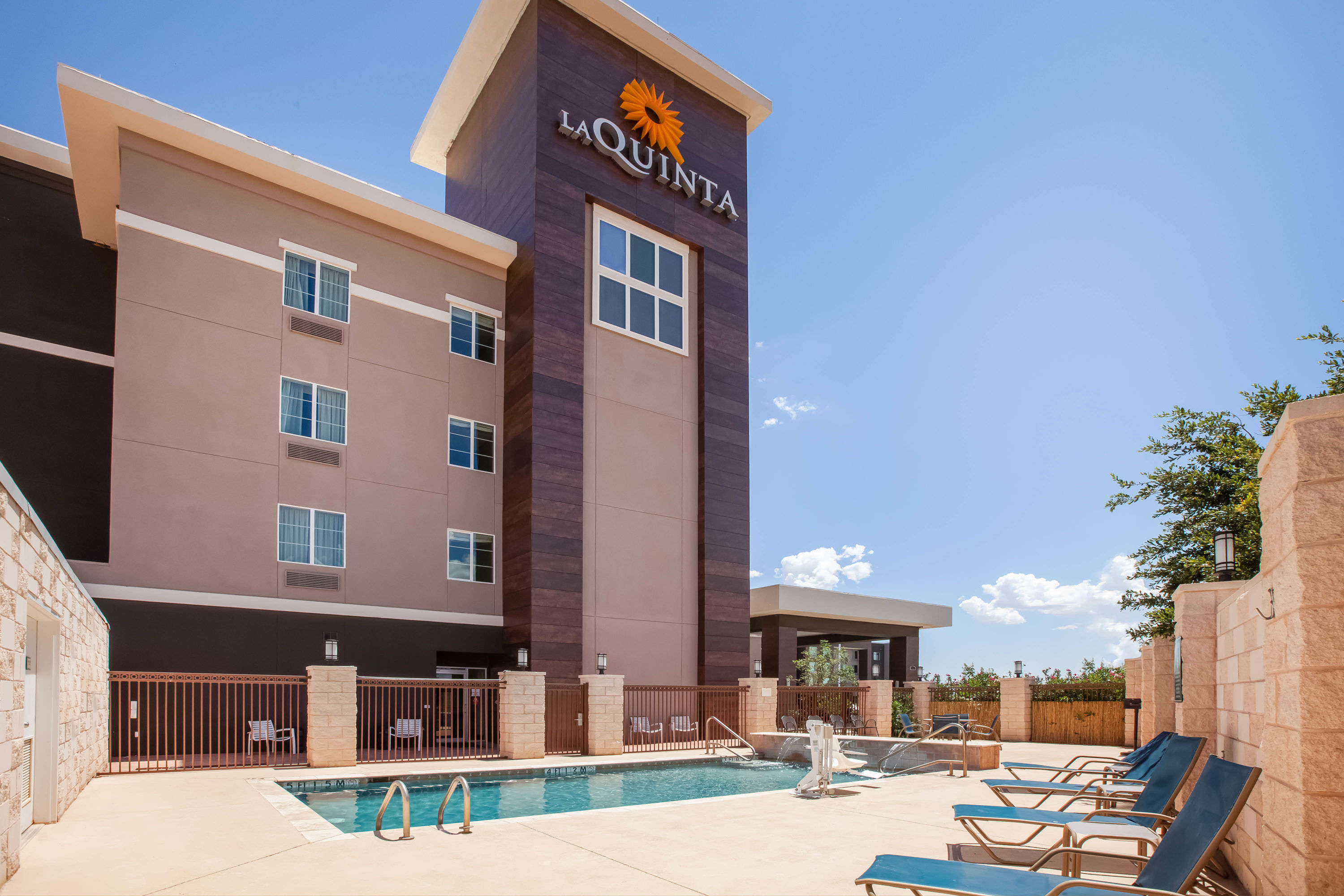 Pool at the La Quinta Inn & Suites by Wyndham Odessa North in Odessa, Texas