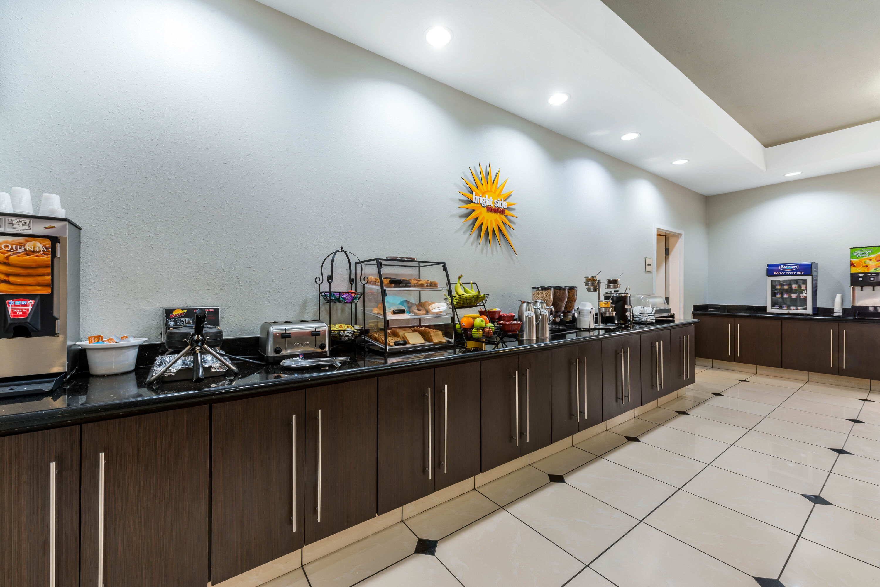 Free breakfast at La Quinta Inn & Suites by Wyndham Orange in Orange, Texas