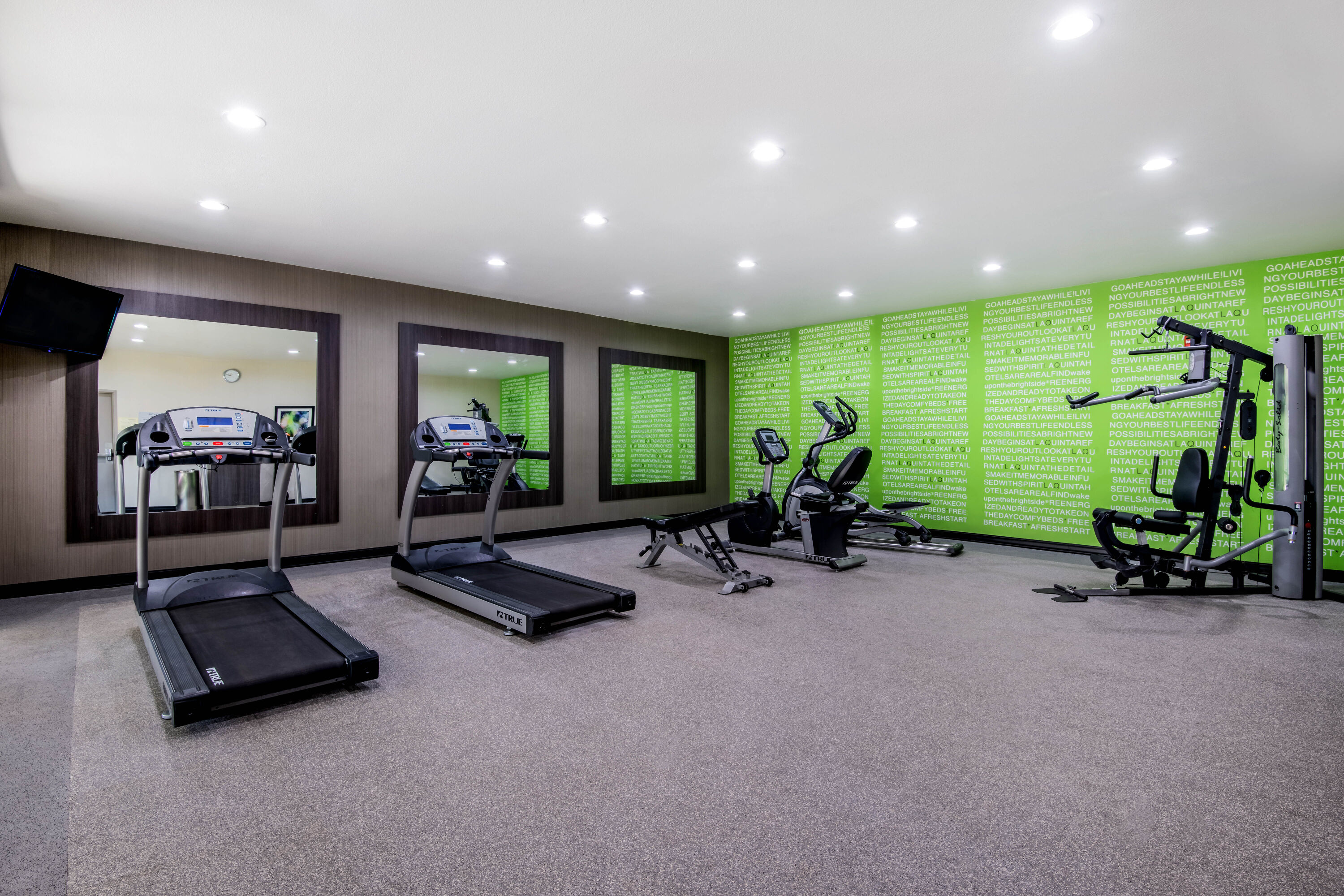 Fitness room at La Quinta Inn & Suites by Wyndham Pampa in Pampa, Texas