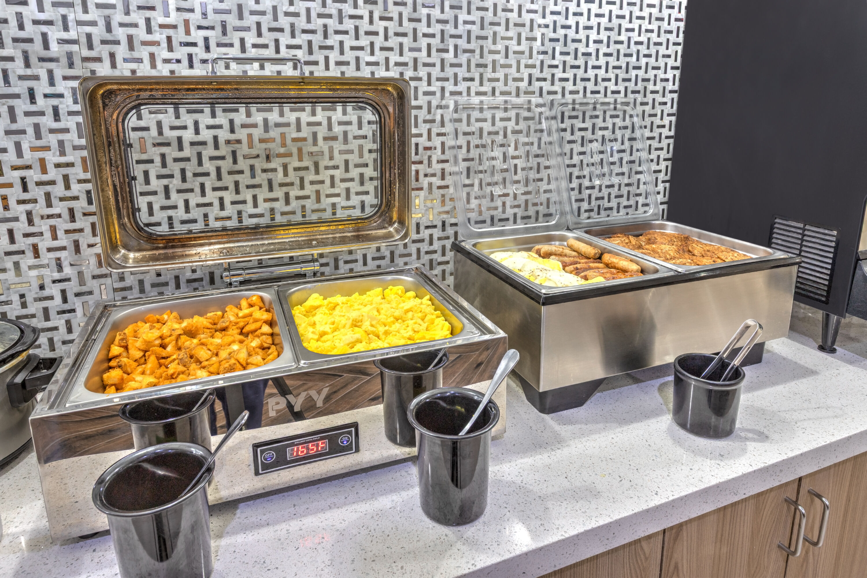 Free breakfast at La Quinta Inn & Suites by Wyndham Paris in Paris, Texas