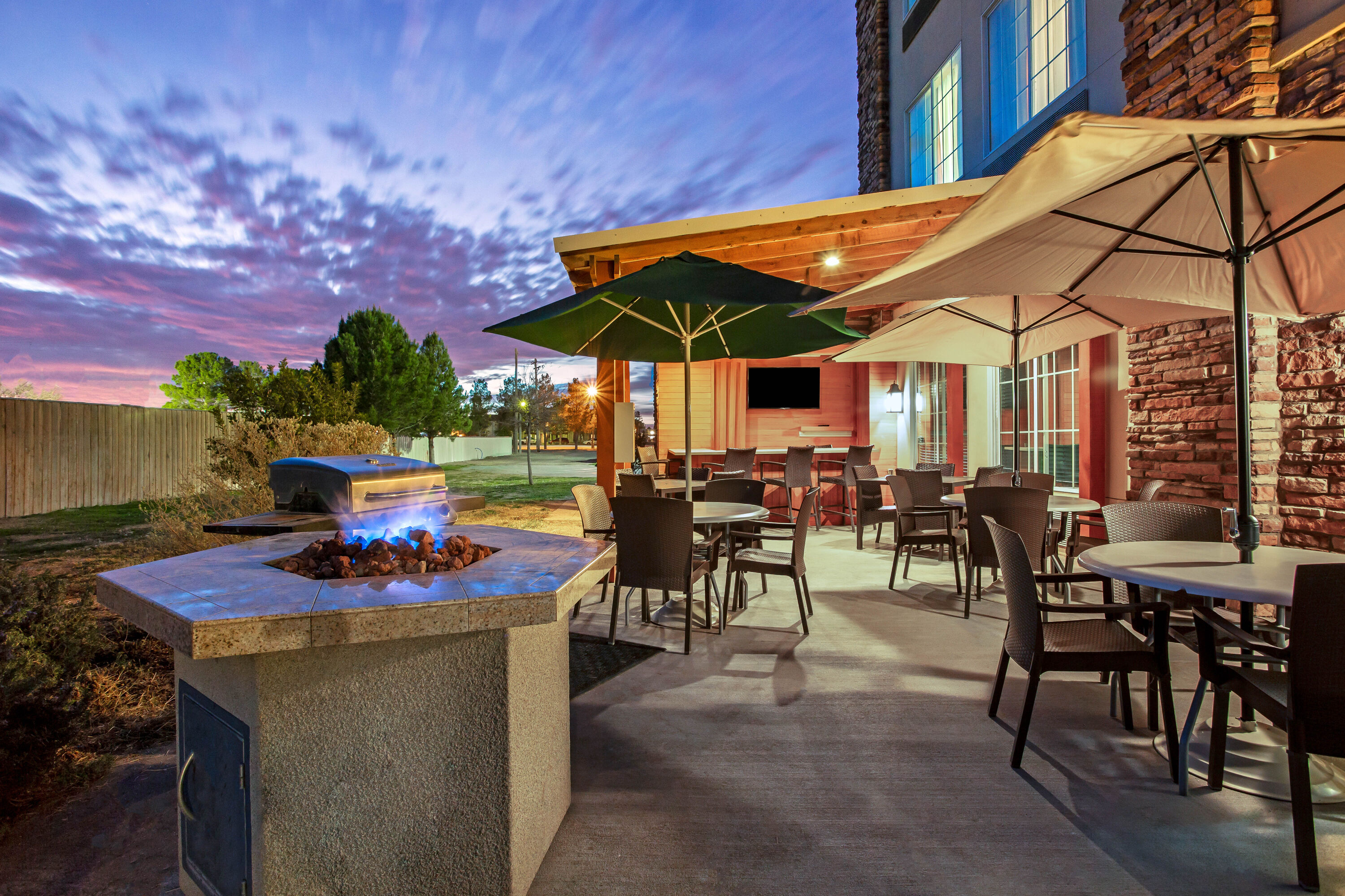 Firepit at La Quinta Inn & Suites by Wyndham Pecos in Pecos, Texas