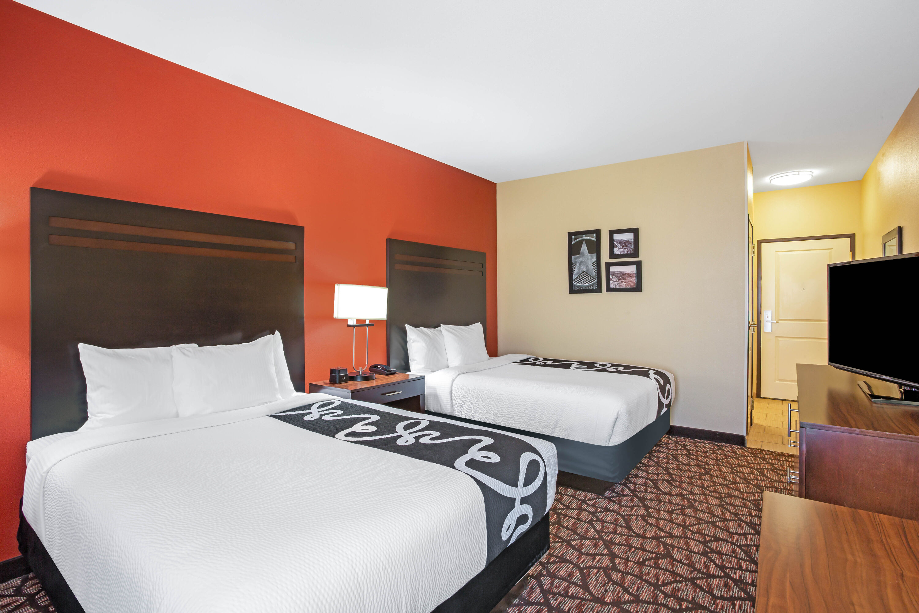 Guest room at the La Quinta Inn & Suites by Wyndham Pecos in Pecos, Texas