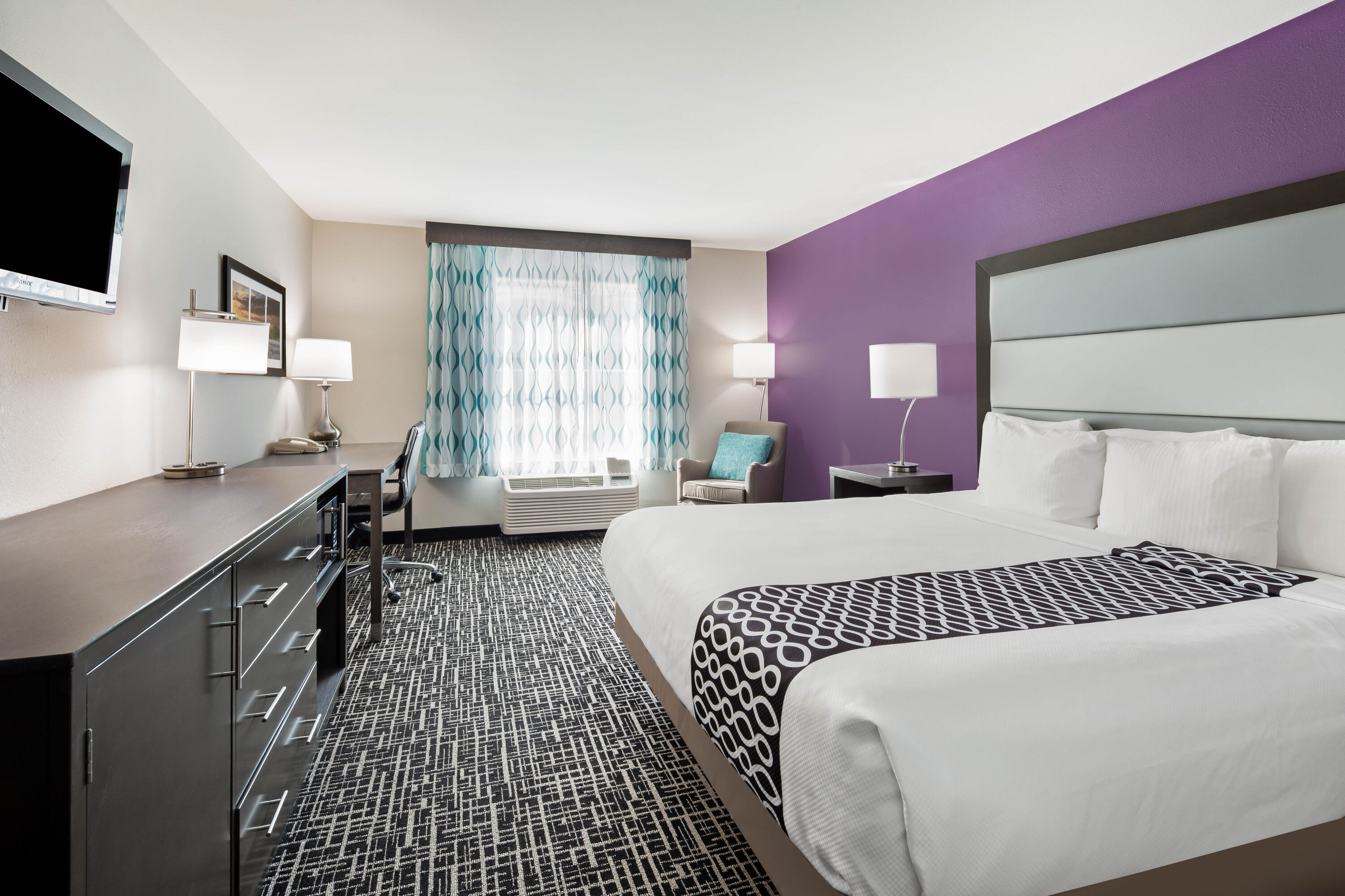 Guest room at the La Quinta Inn & Suites by Wyndham Pharr North McAllen in Pharr, Texas
