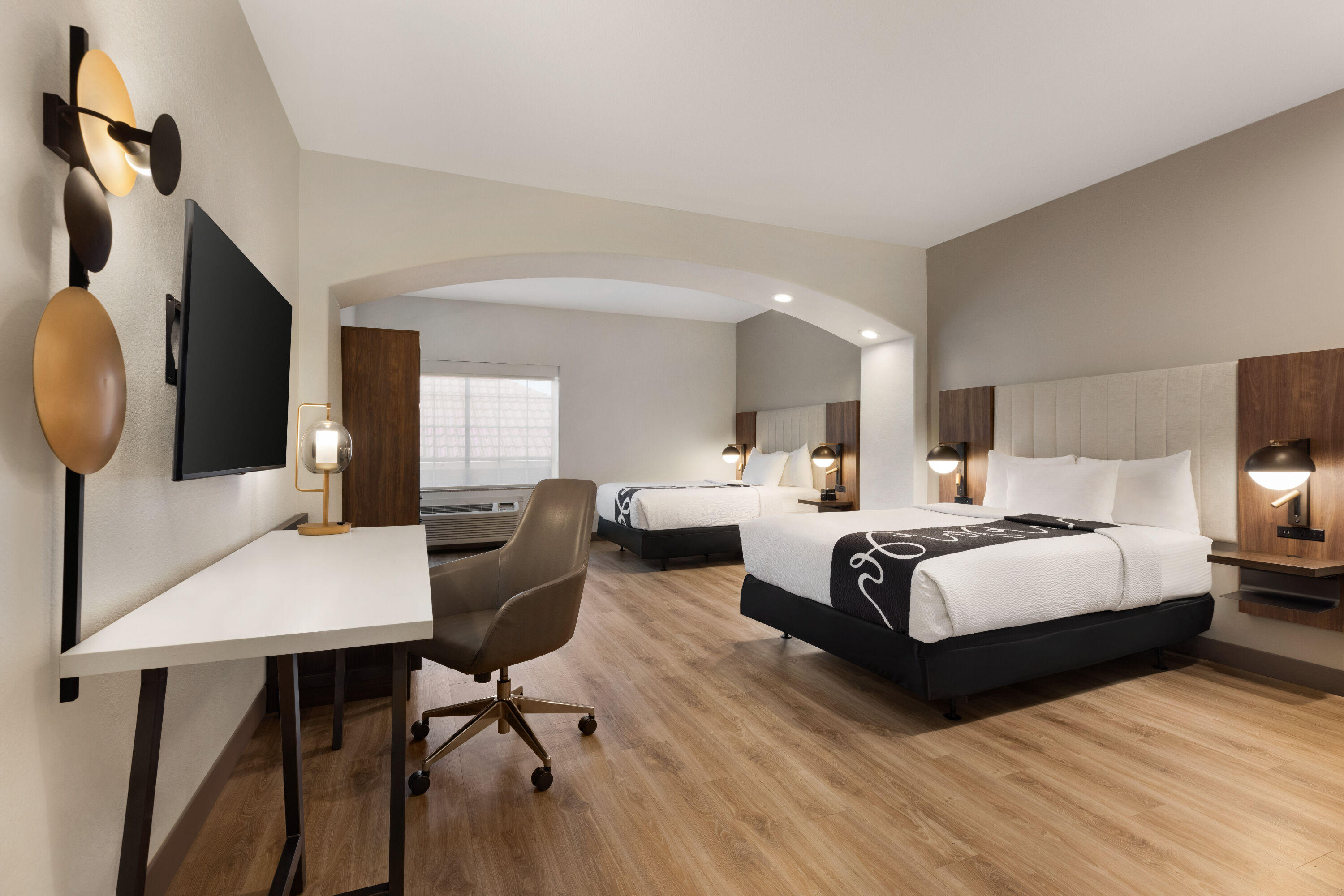 Guest room at the La Quinta Inn & Suites by Wyndham Port Arthur in Port Arthur, Texas